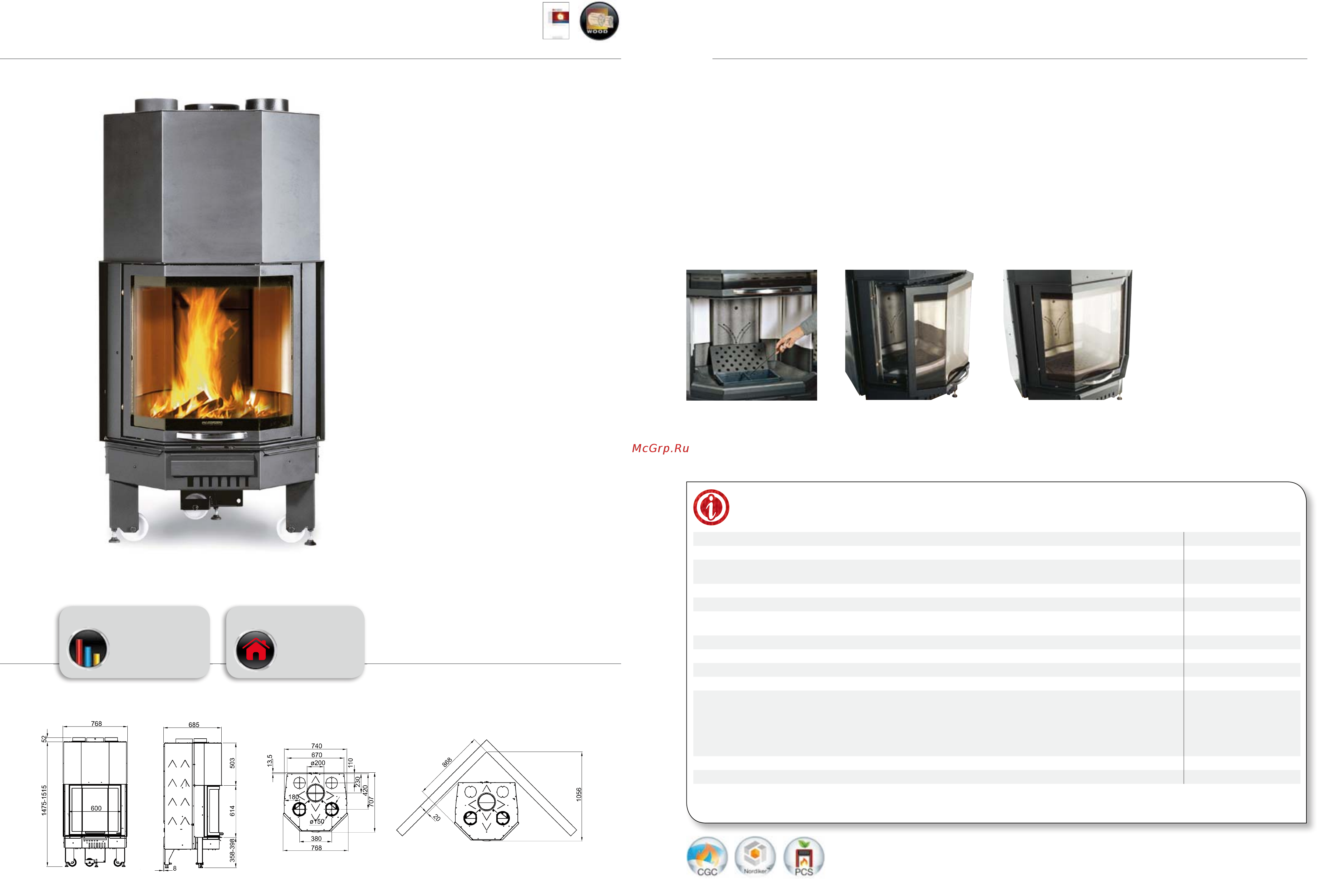 La Nordica Inserto 100 Crystal Ventilato [63/91] Monoblocco 600 prismatico