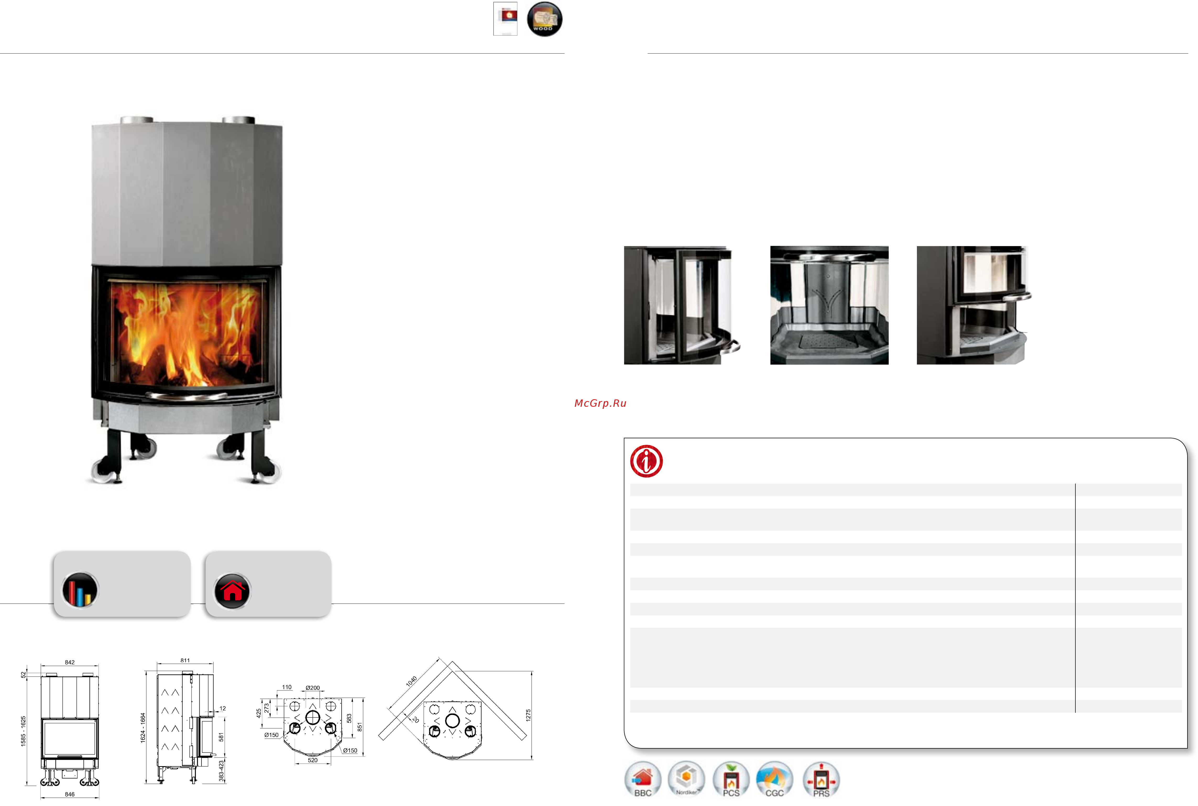 La Nordica Inserto 100 Crystal Ventilato [66/91] Monoblocco ironker 750 tondo