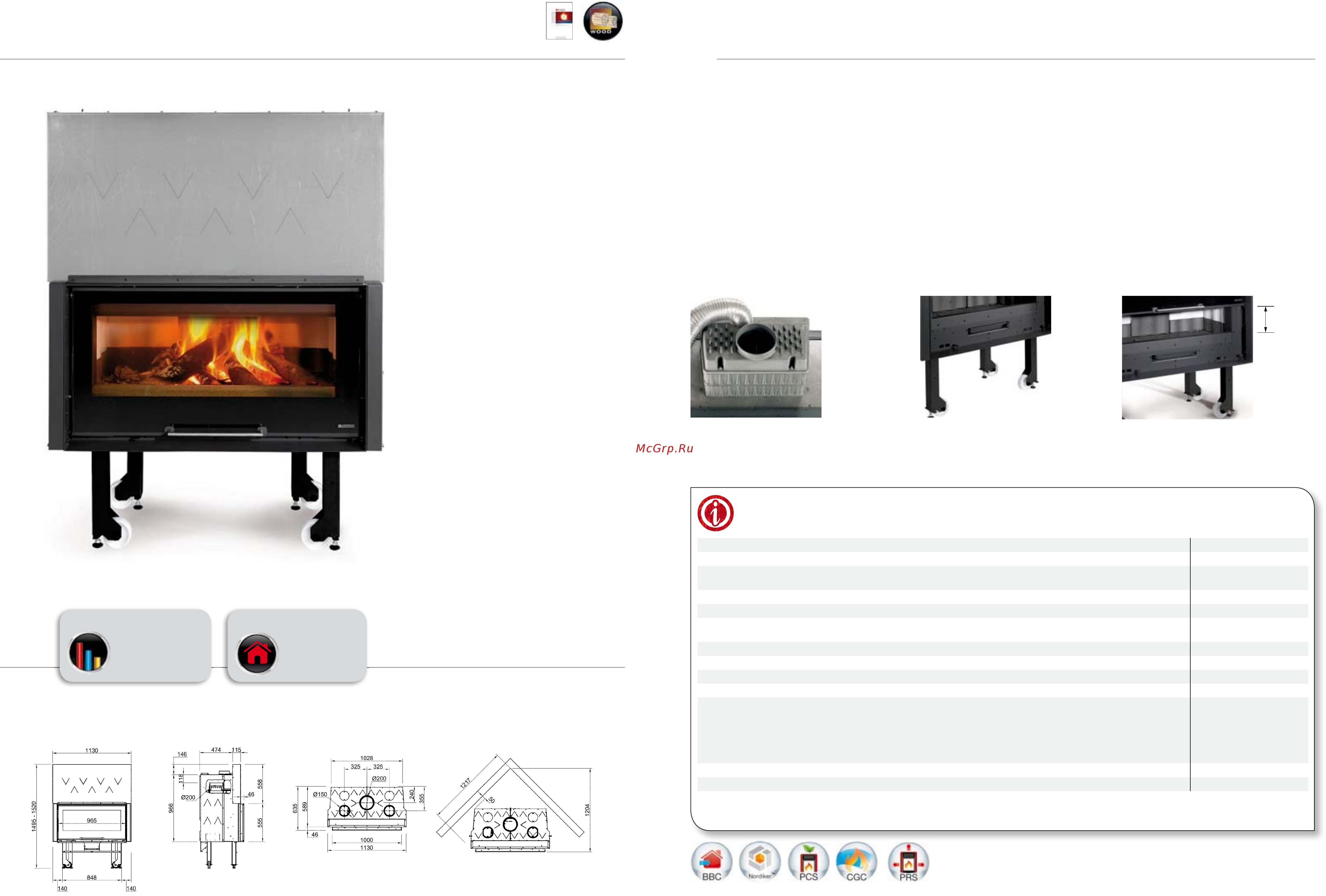 La Nordica Inserto 50 Verticale Crystal Ventilato [68/91] Monoblocco 1000 piano crystal