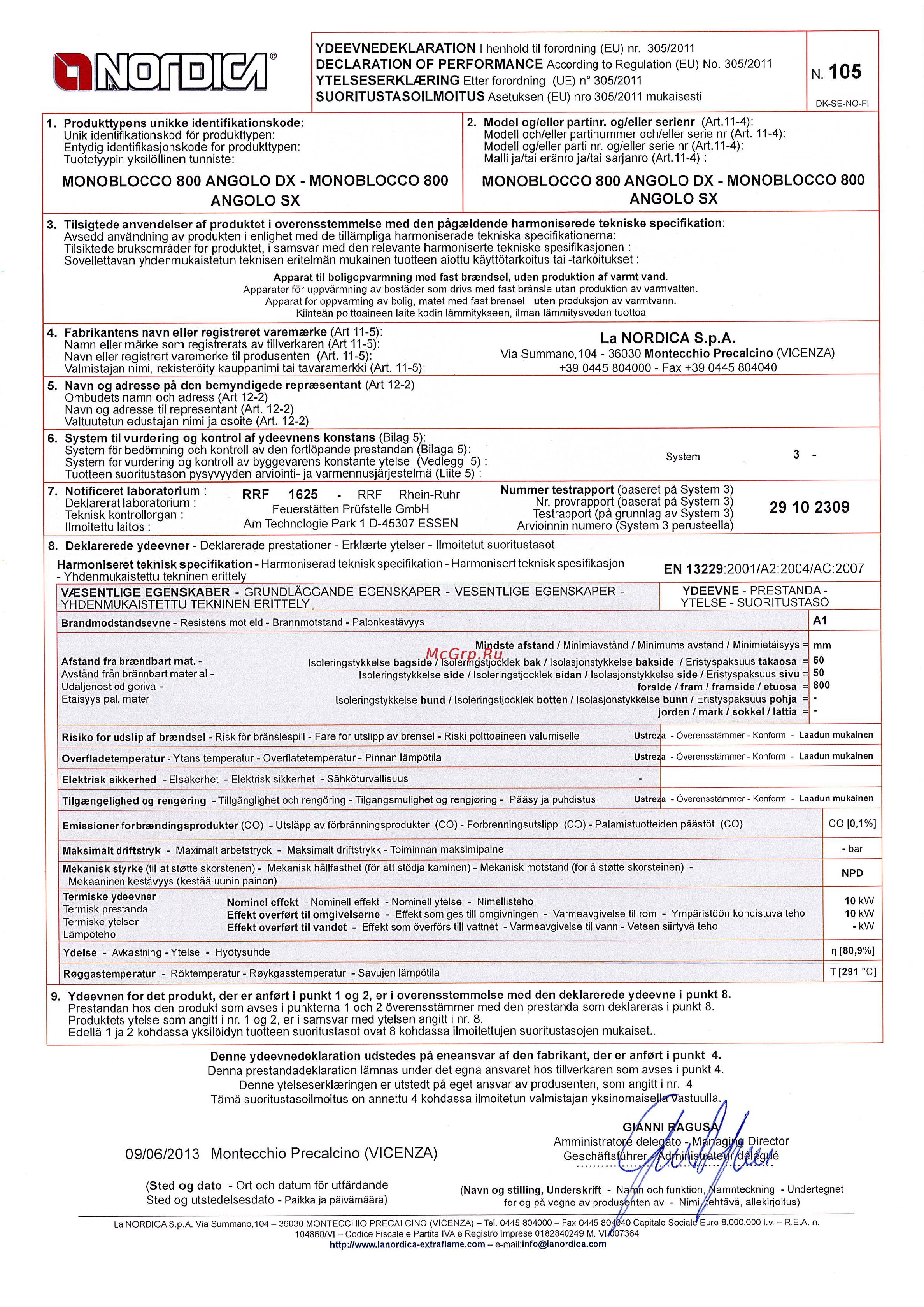 La Nordica Monoblocco 800 Angolo SX [5/6] 10 2309