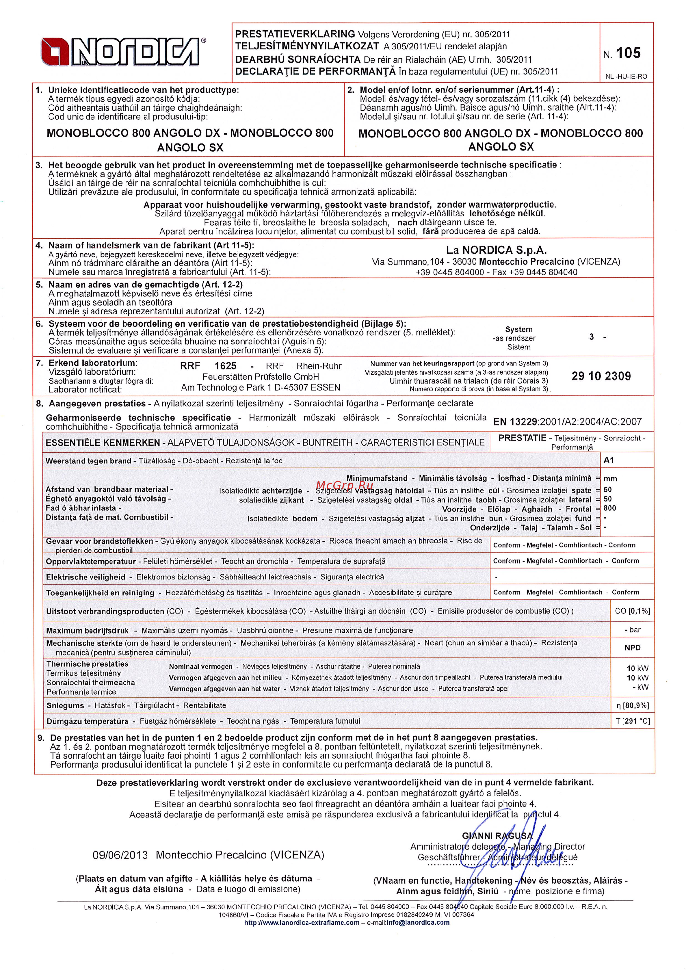 La Nordica Monoblocco 800 Angolo SX [6/6] 06 2013 montecchio precalcino vicenza