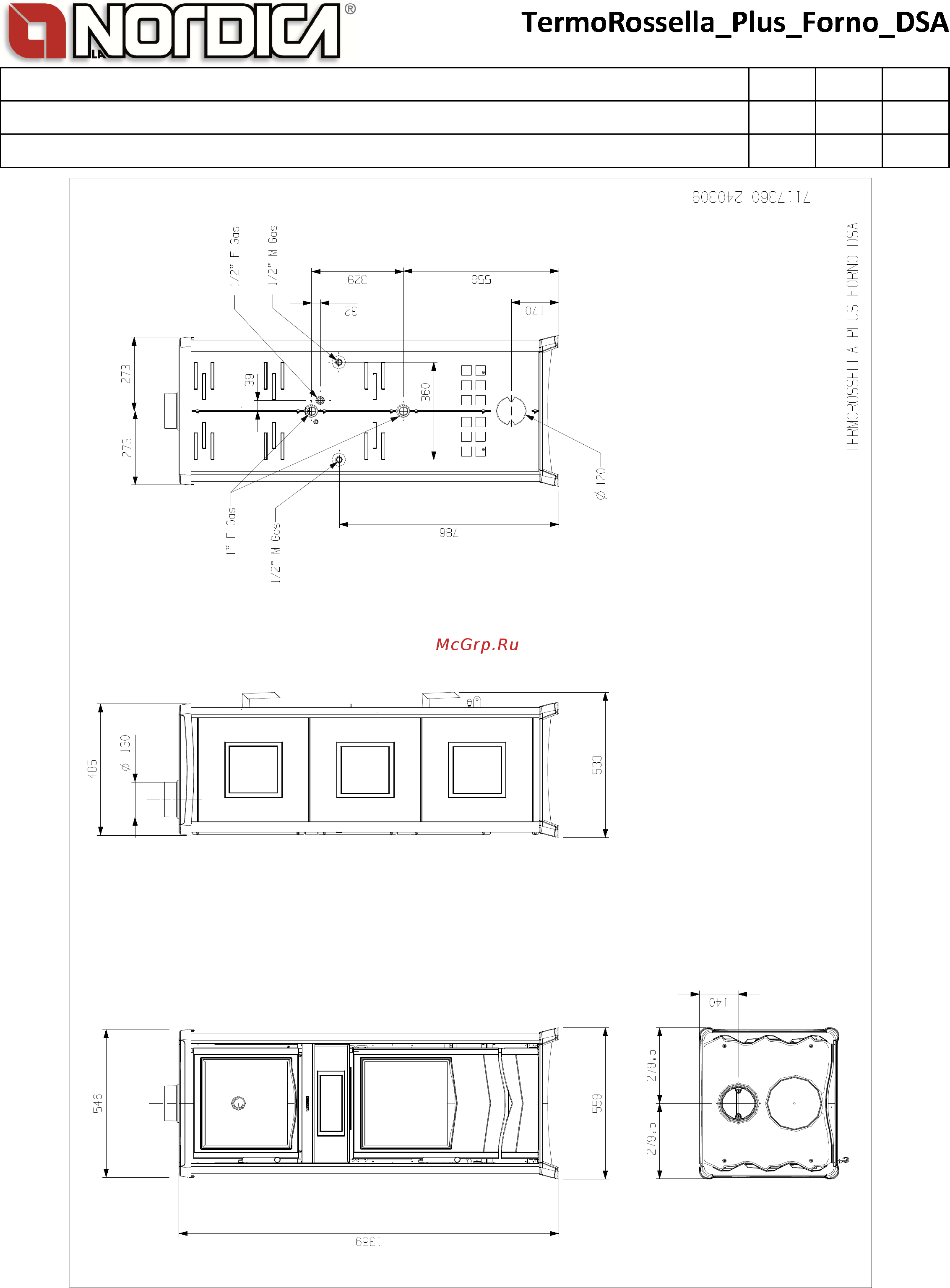 La Nordica TermoRossella Plus Forno D.S.A Natural Stone [2/2] Optional