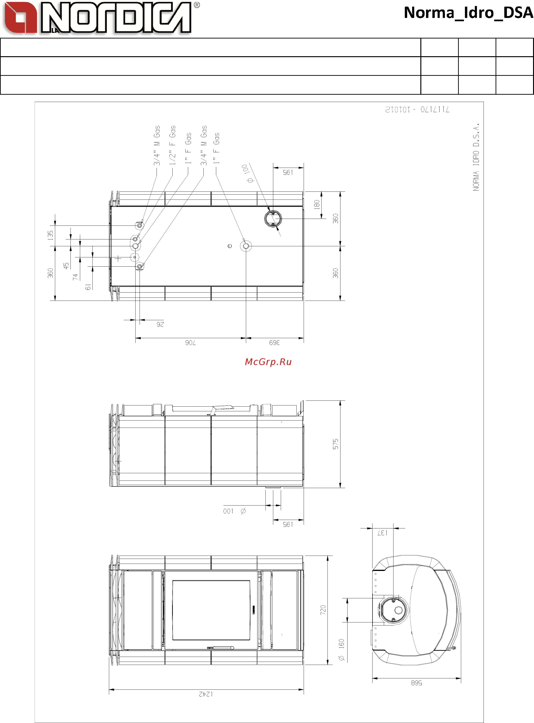 La Nordica Norma S Idro D.S.A бордовая Декларация о соответствии (англ.) онлайн [2/2] 279587