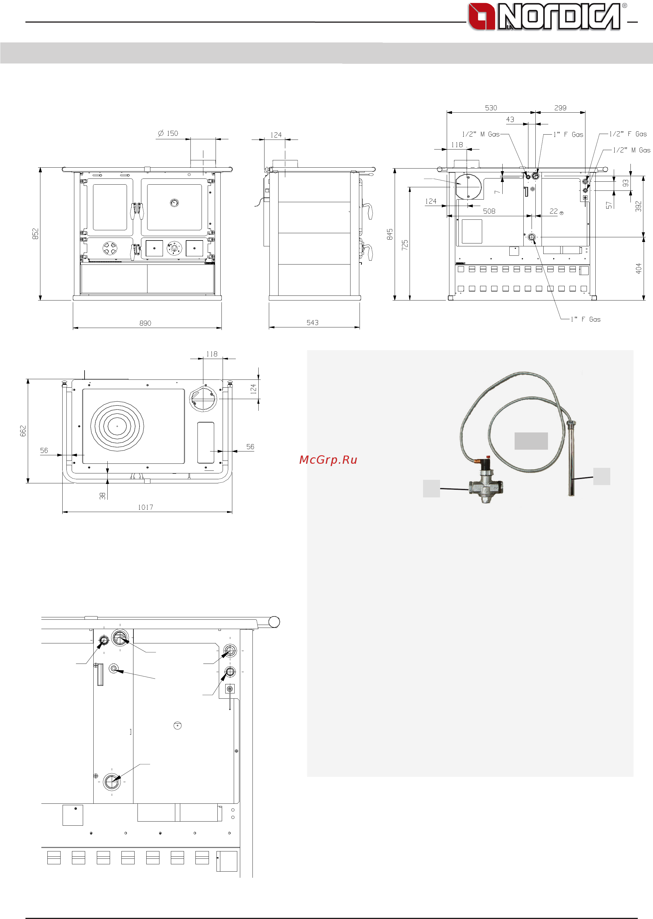 La Nordica TermoRosa D.S.A натуральный камень [85/88] Dimensions