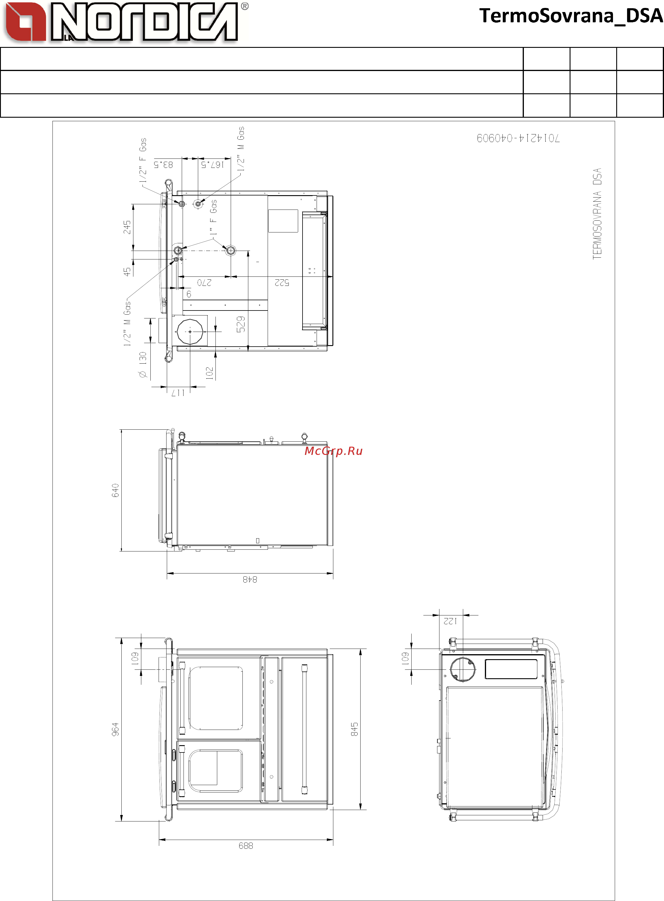 La Nordica TermoSovrana D.S.A Технический паспорт онлайн [2/2] 279601