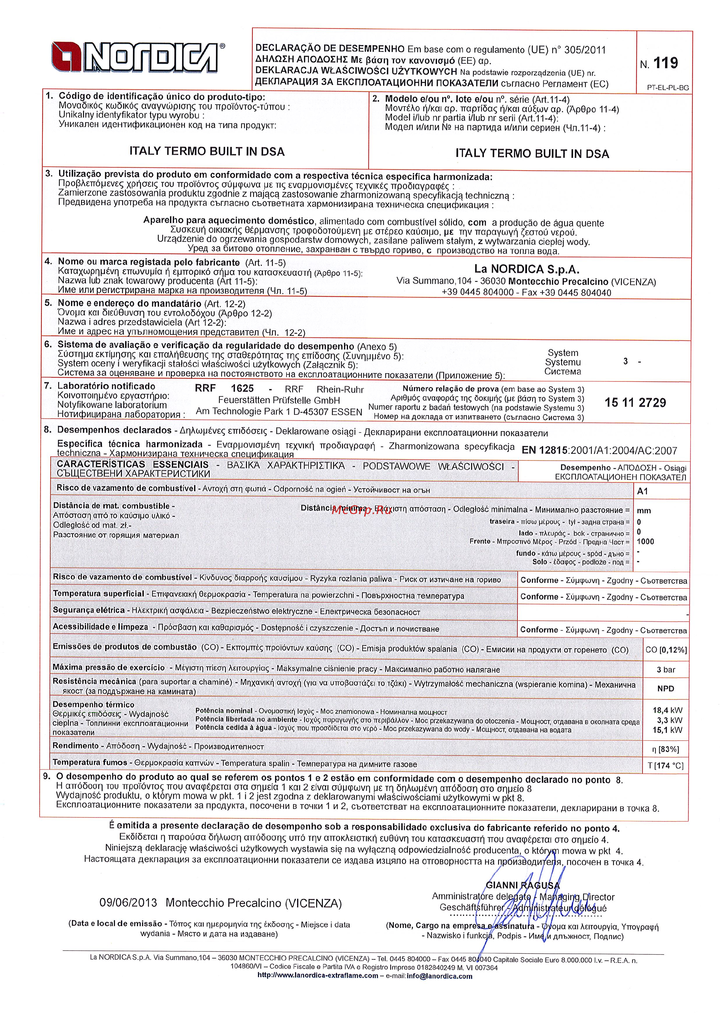La Nordica Italy Termo Built-in D.S.A [2/6] 11 2729