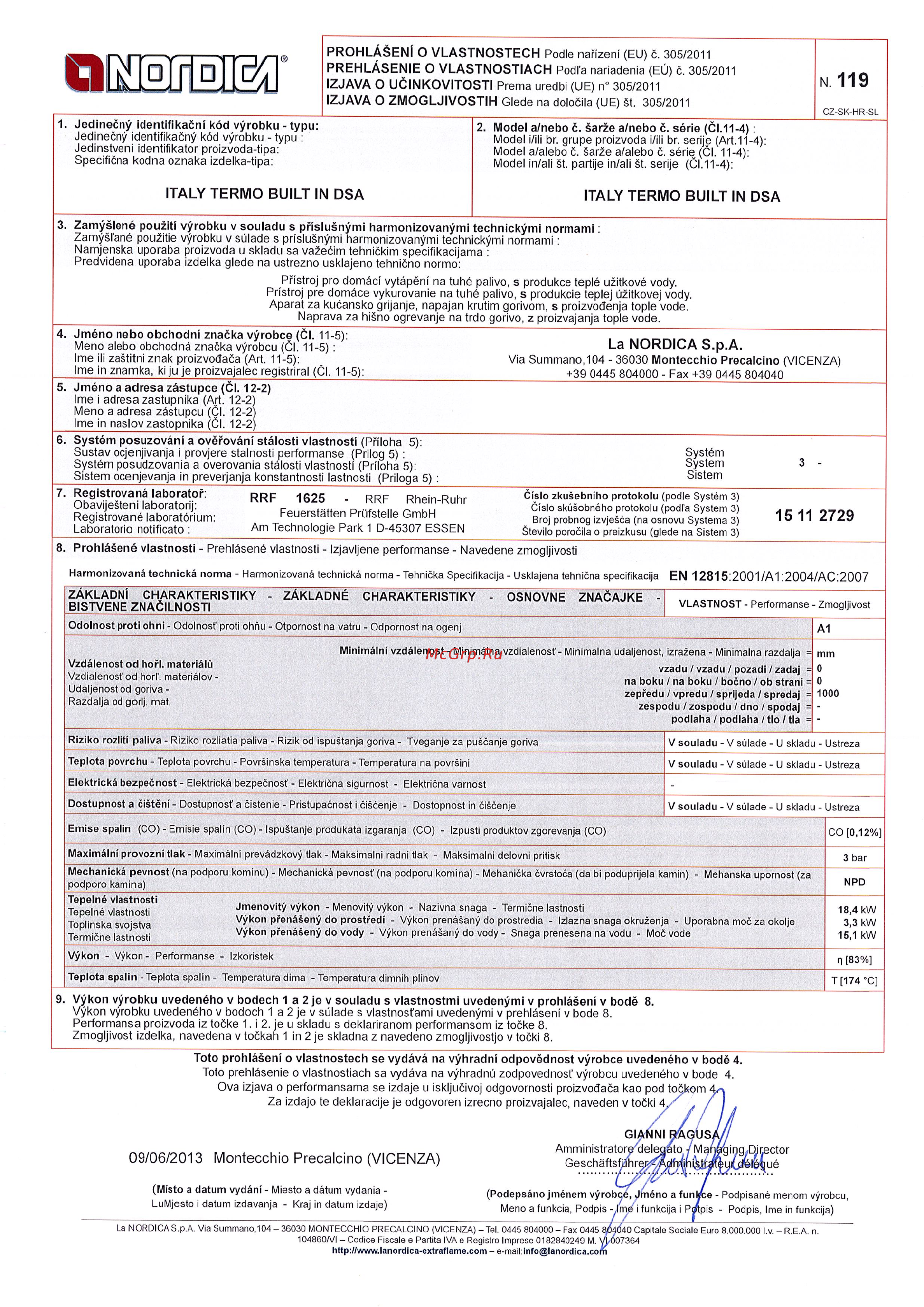 La Nordica Italy Termo Built-in D.S.A [4/6] 11 2729