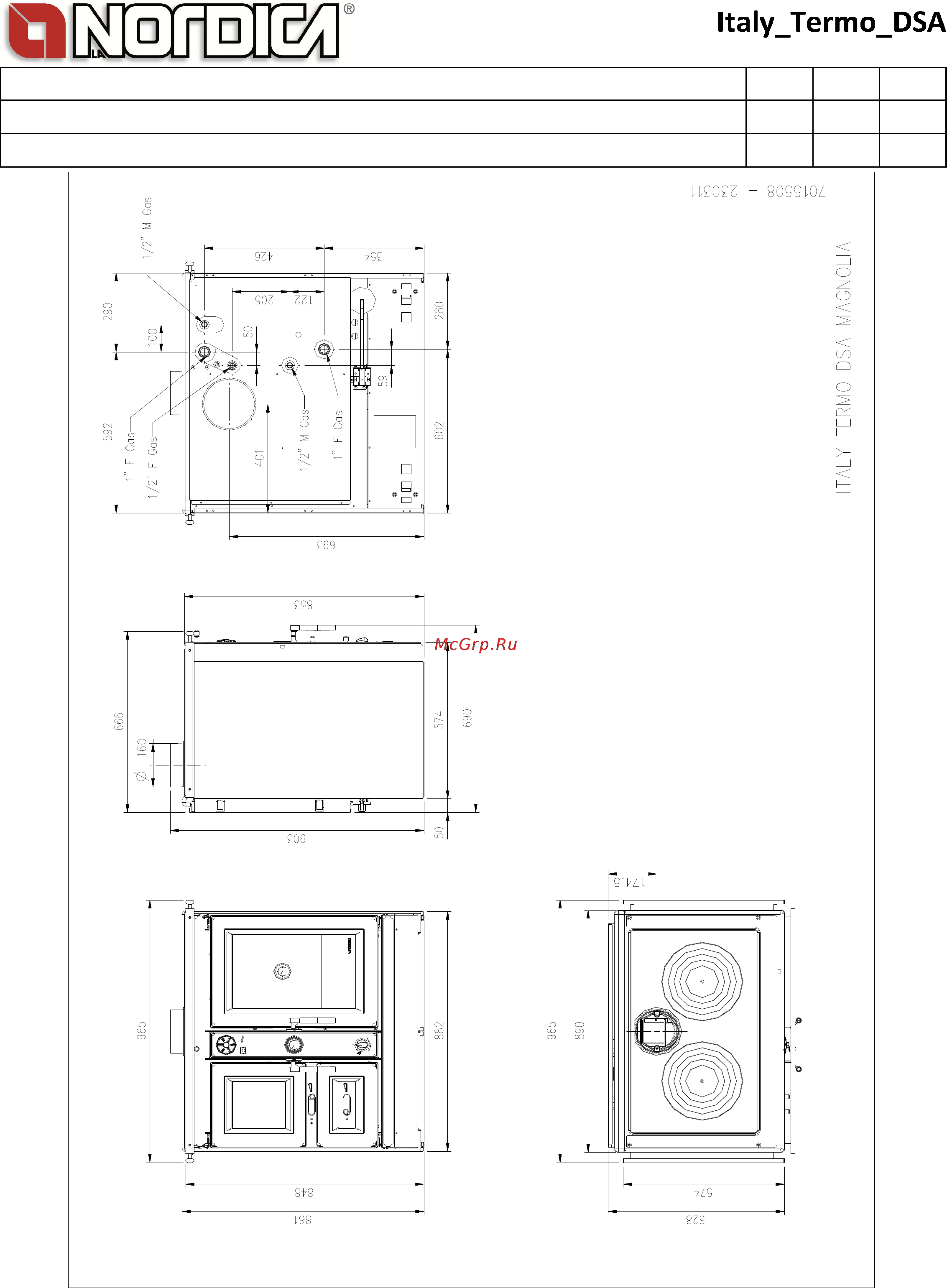 La Nordica Italy Termo D.S.A серебро Технический паспорт онлайн [2/2] 279700