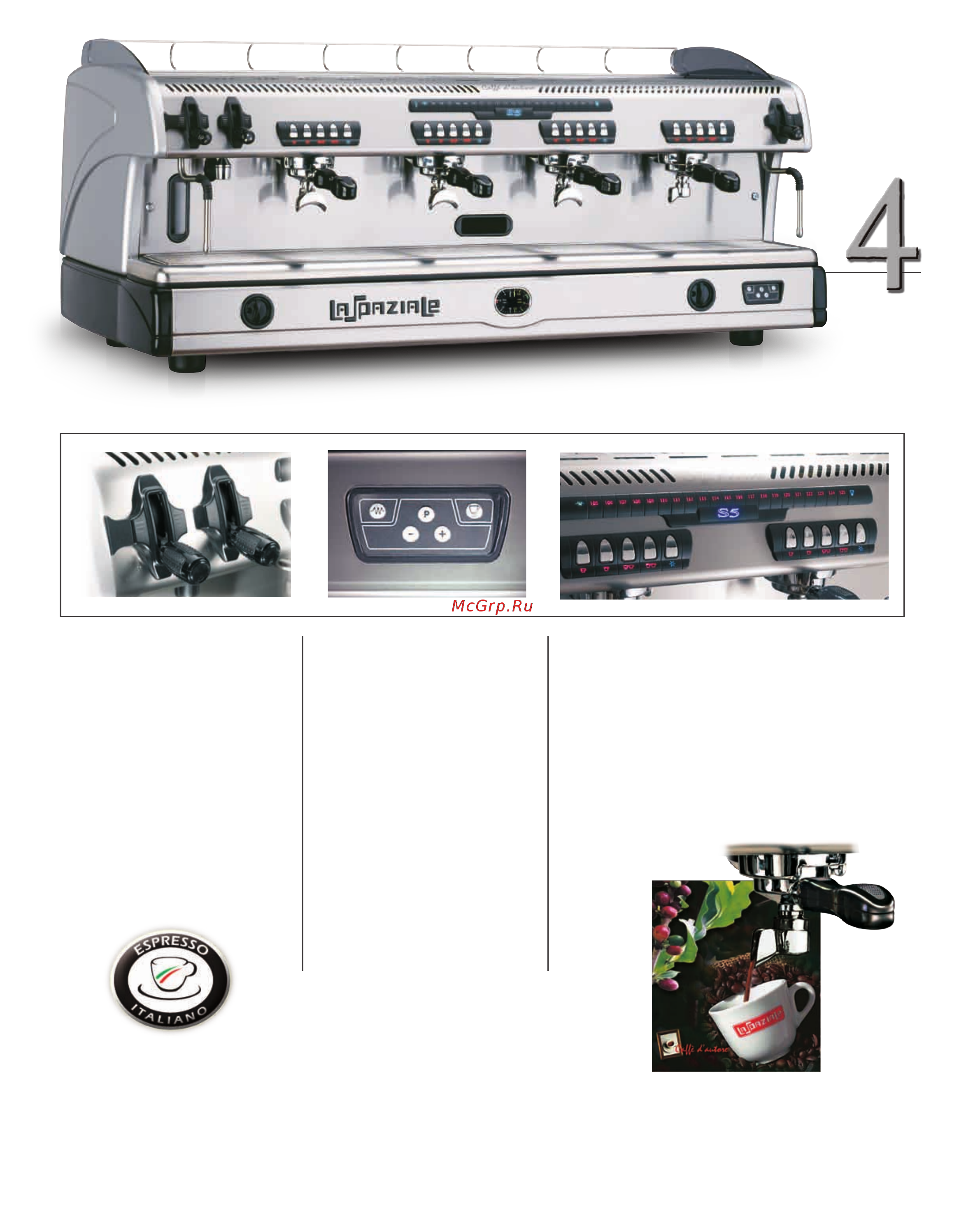 La Spaziale S5 EK 3 GR [3/16] Elettronica con dosatura programmabile electronic coffee machine with automatic dose setting machine à café électronique à dosage programmable máquina de café electrónica con erogador dosificado programable