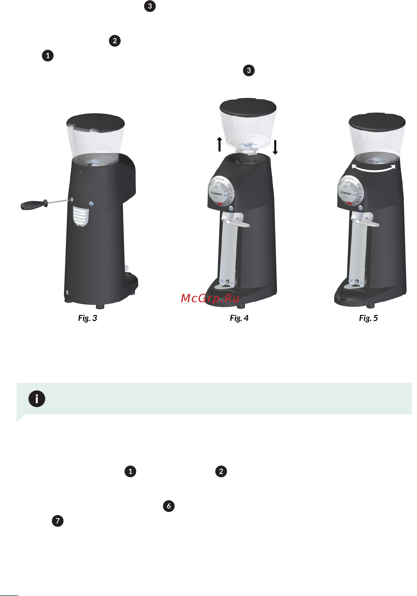 Compak R100 [12/21] Hopper placement
