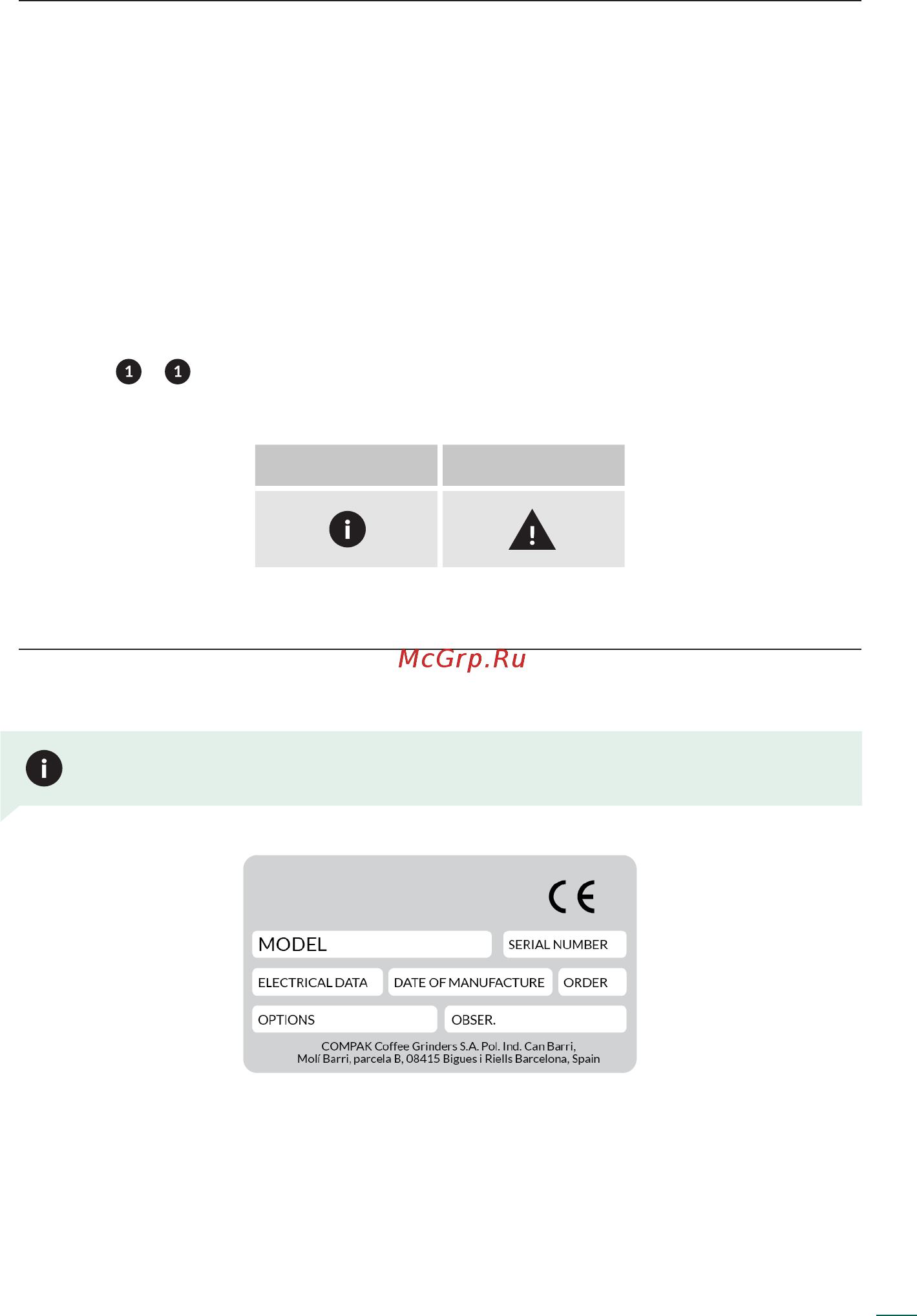 Compak R120 [5/21] Instructions