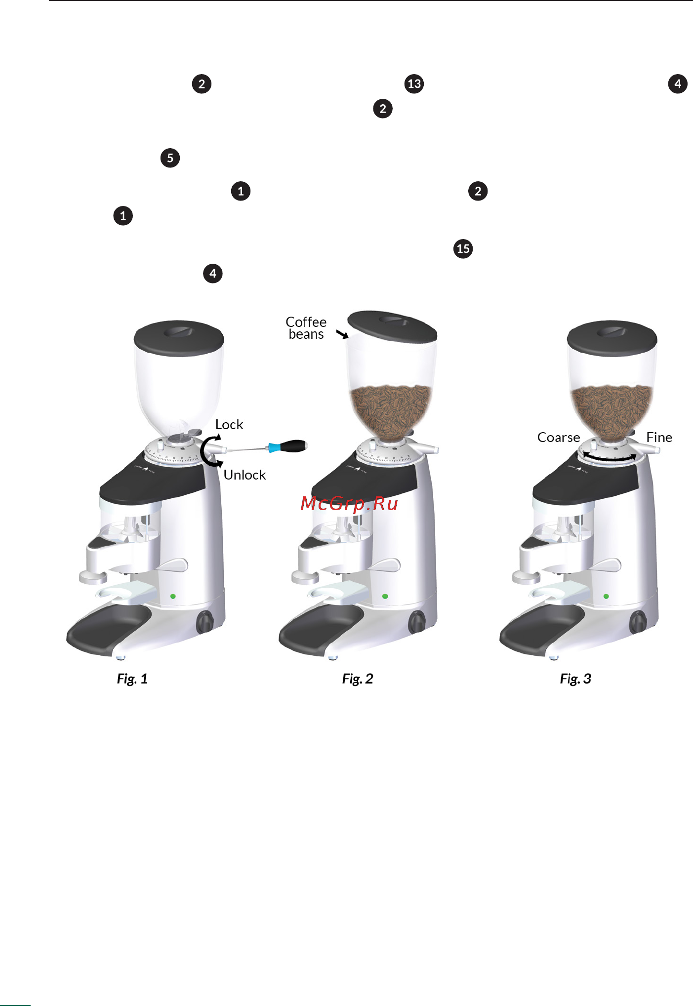 Compak К10 Conic Barista [12/26] Regulation