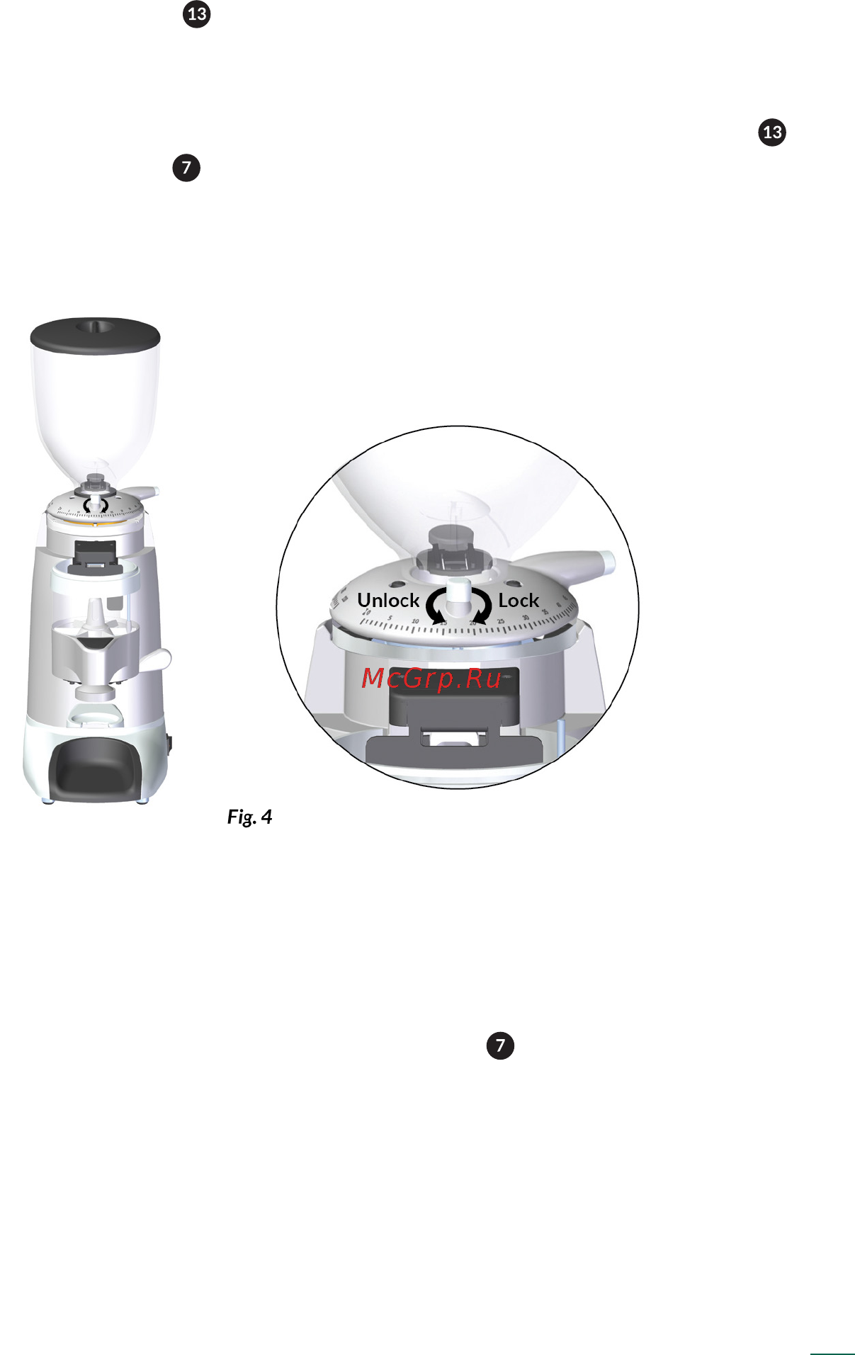 Compak К6 [13/26] Grind adjustment system