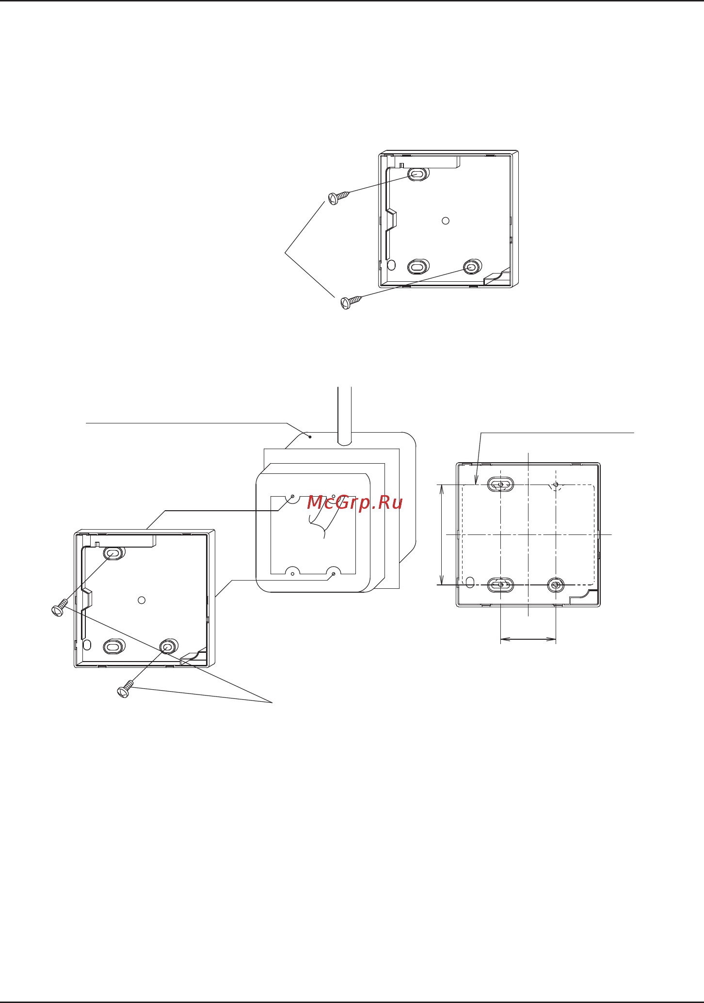 Daikin BRC1E53C [10/56] 5 процедура крепления нижней части корпуса