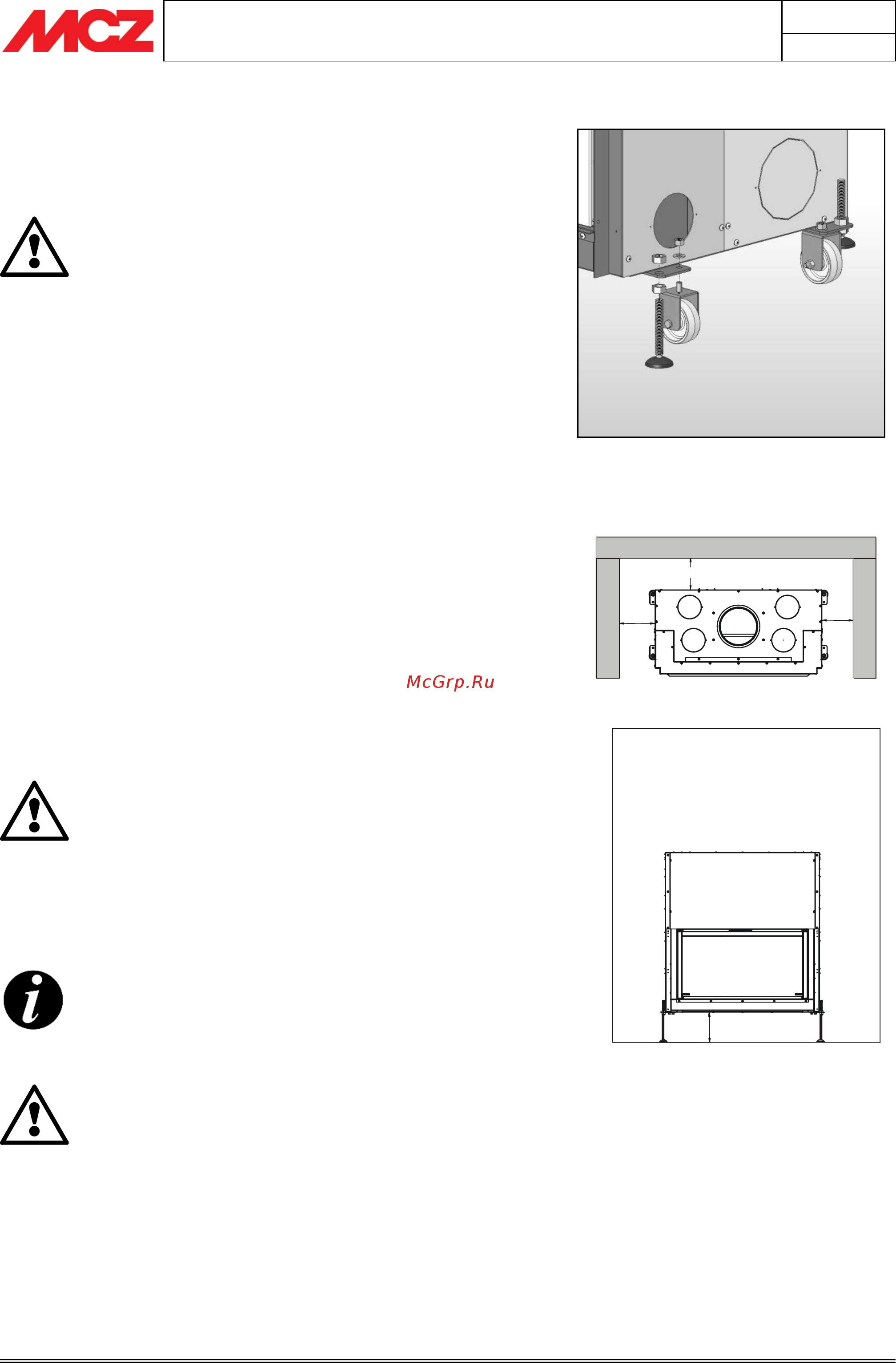 MCZ Forma 115 [22/46] Adjustment of height and balancing