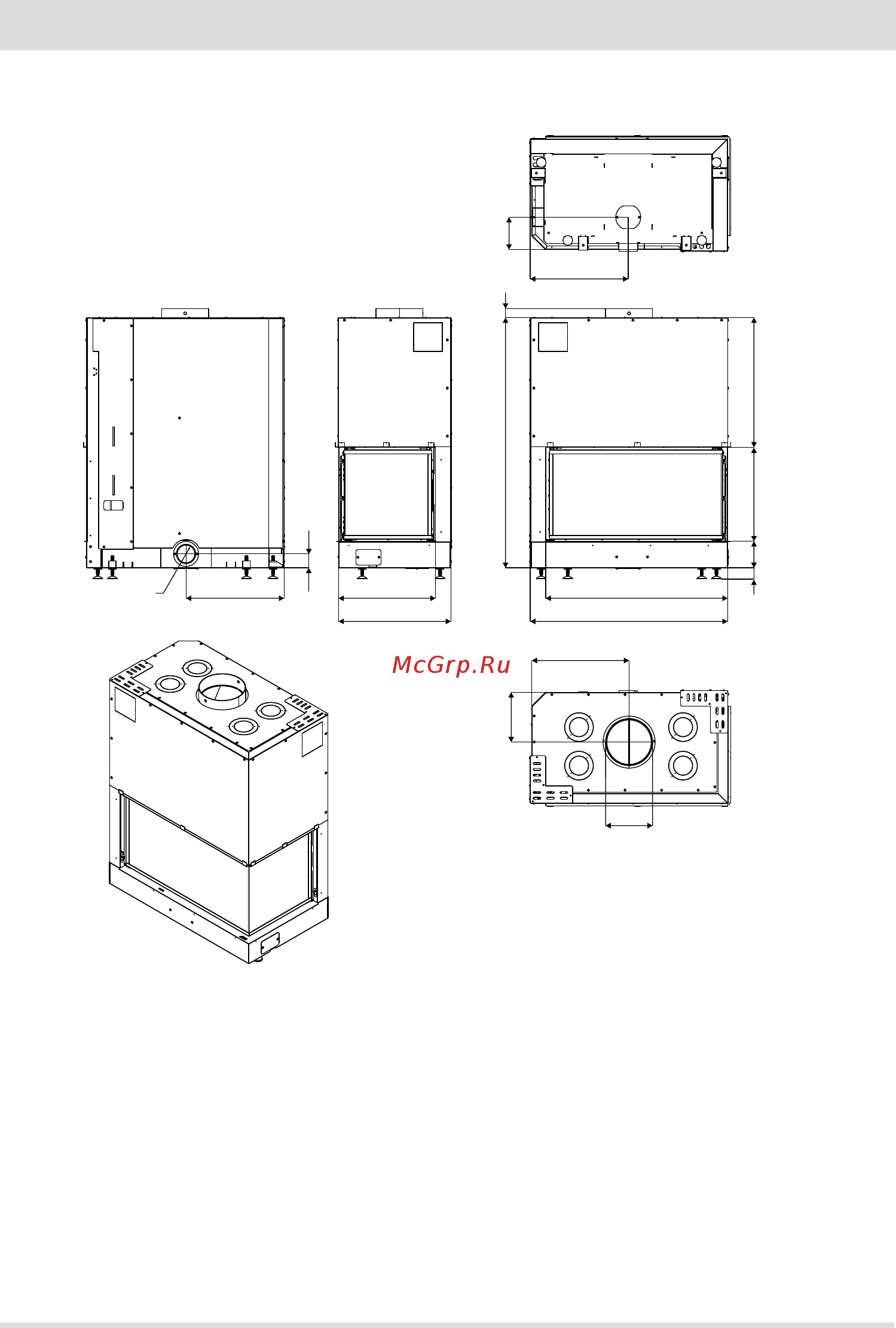 MCZ Forma T50 [19/40] Dimensions and technical characteristics