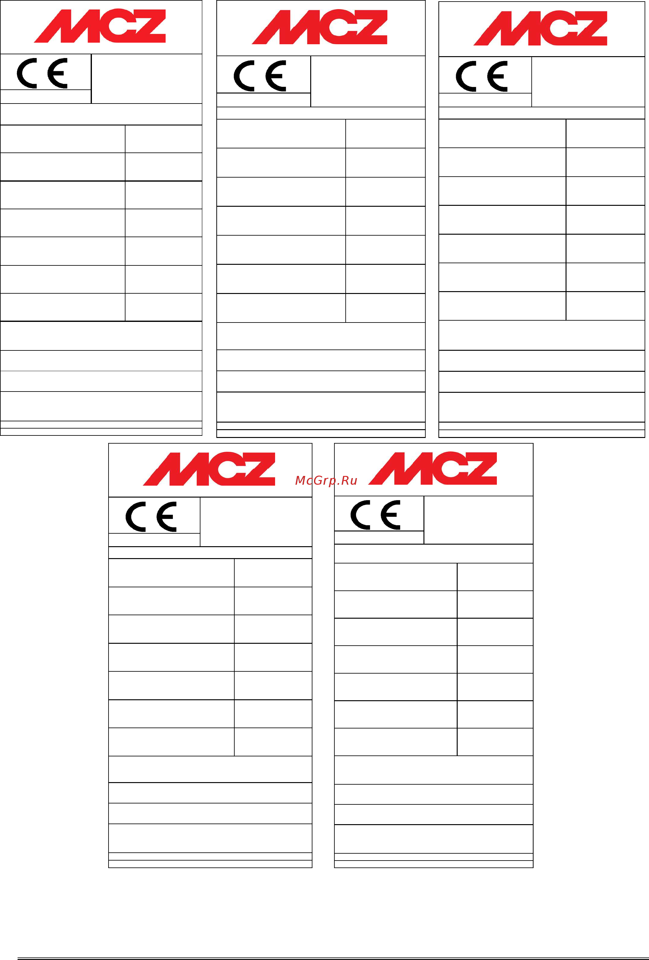 MCZ Pulsar [2/27] Contents technical service mcz s p a all rights reserved reproduction prohibited