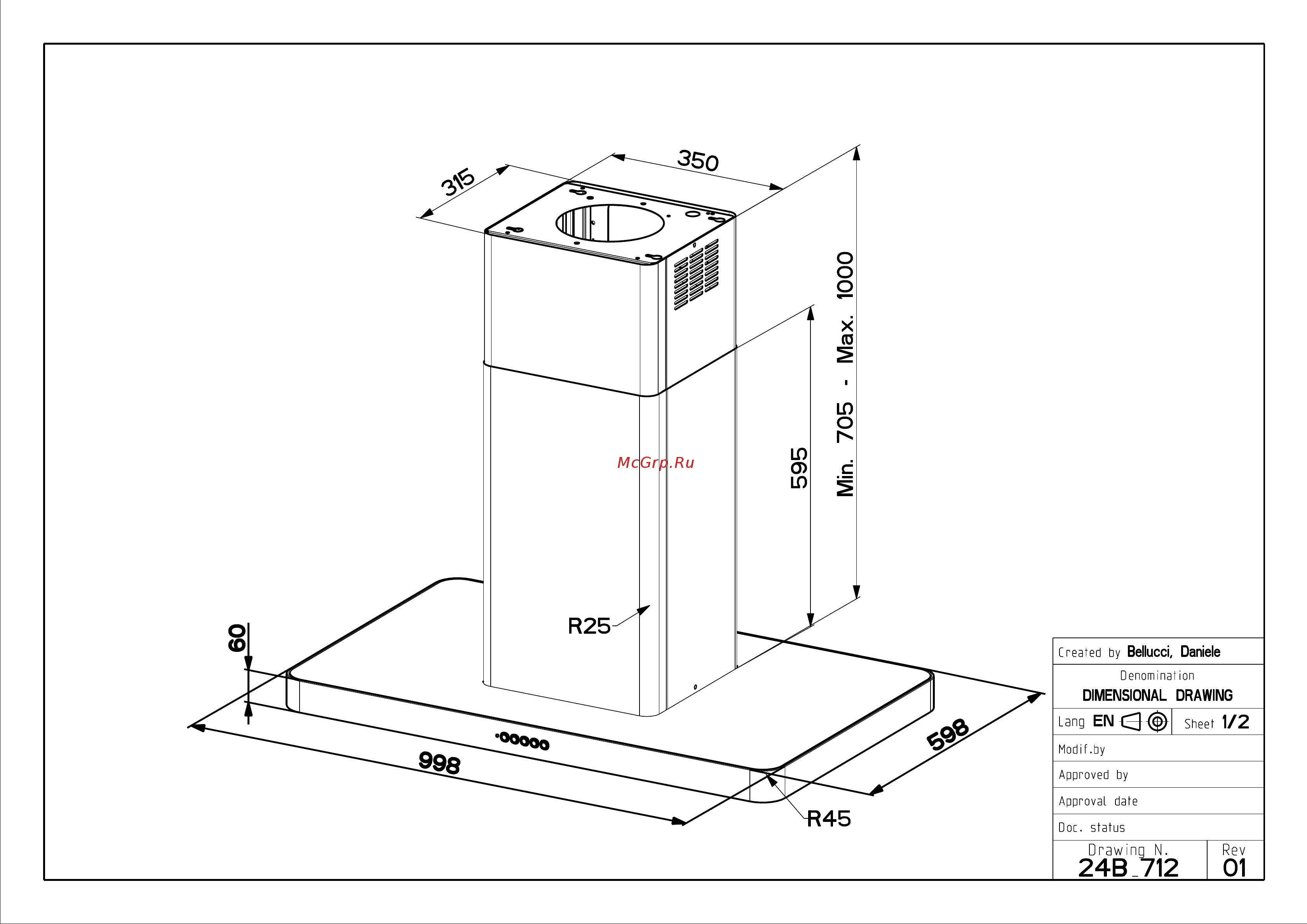Faber T-LIGHT ISOLA EV8P WH MATT A100 (110.0456.265) Схема онлайн