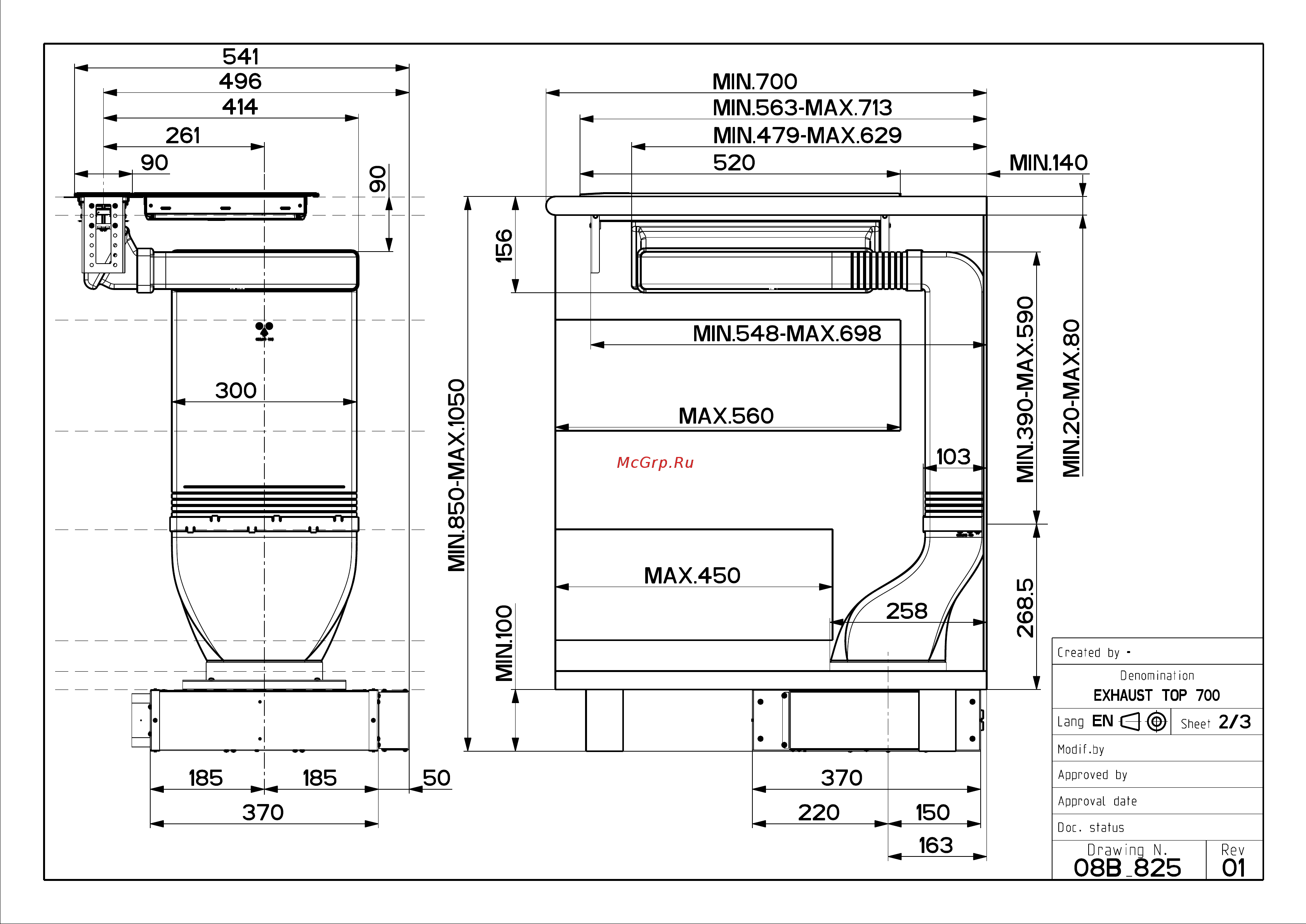 Faber HOO-B GLASS BK A52 (110.0456.467) Схема онлайн [2/3] 280485