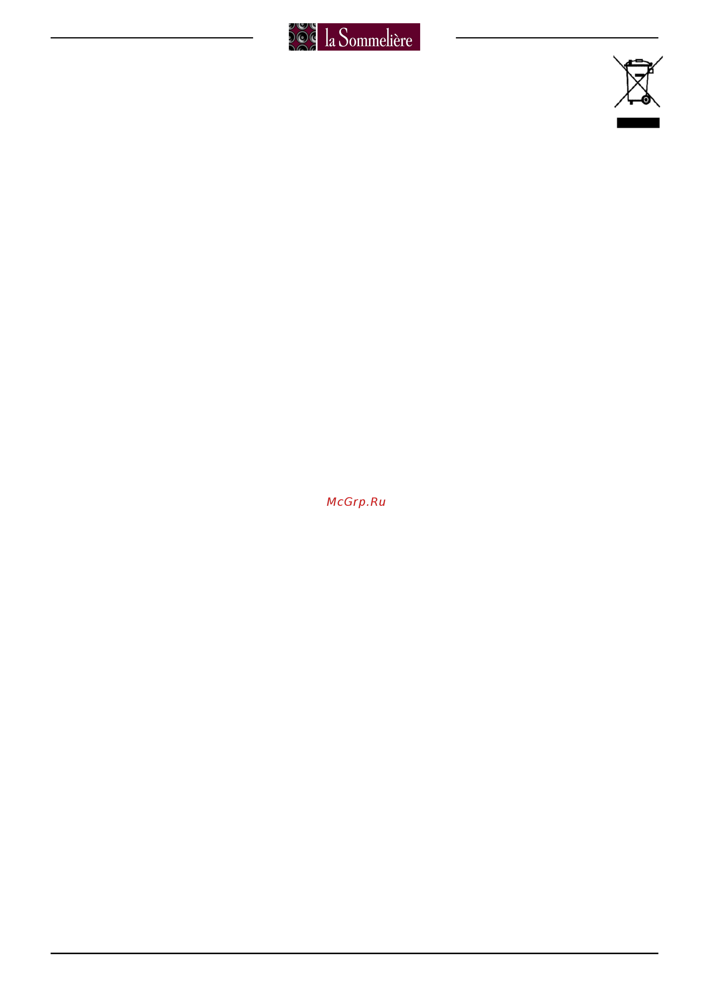 La Sommeliere LS52A [12/13] Ls24a ls34a ls36a ls52a
