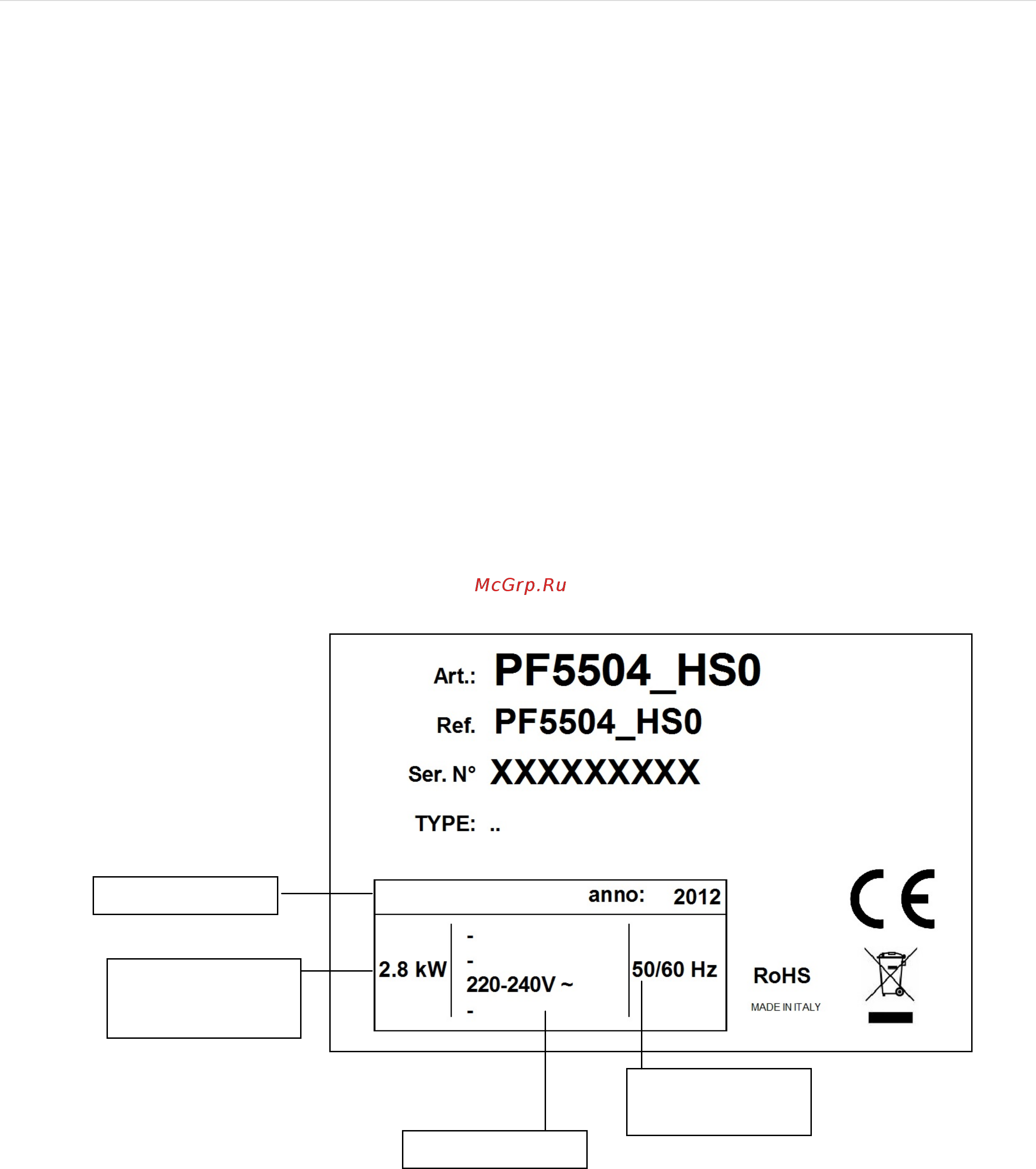 PIRON PF5504 [6/13] E n g l i s h 5