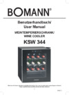 Bomann KSW 344 серебристый Инструкция по эксплуатации