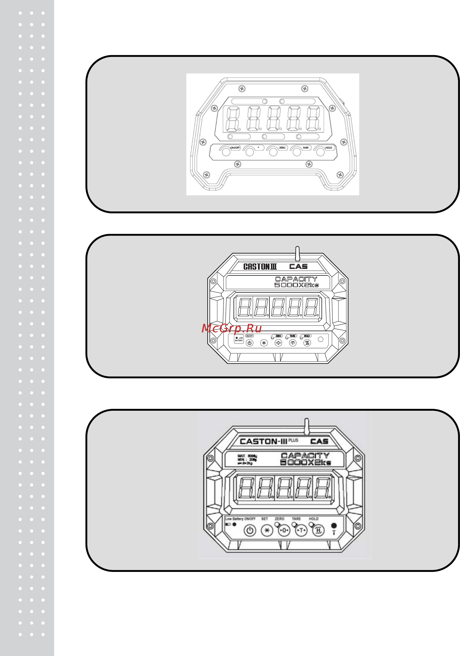 CAS Caston-III 30 THD [9/32] Display key functions