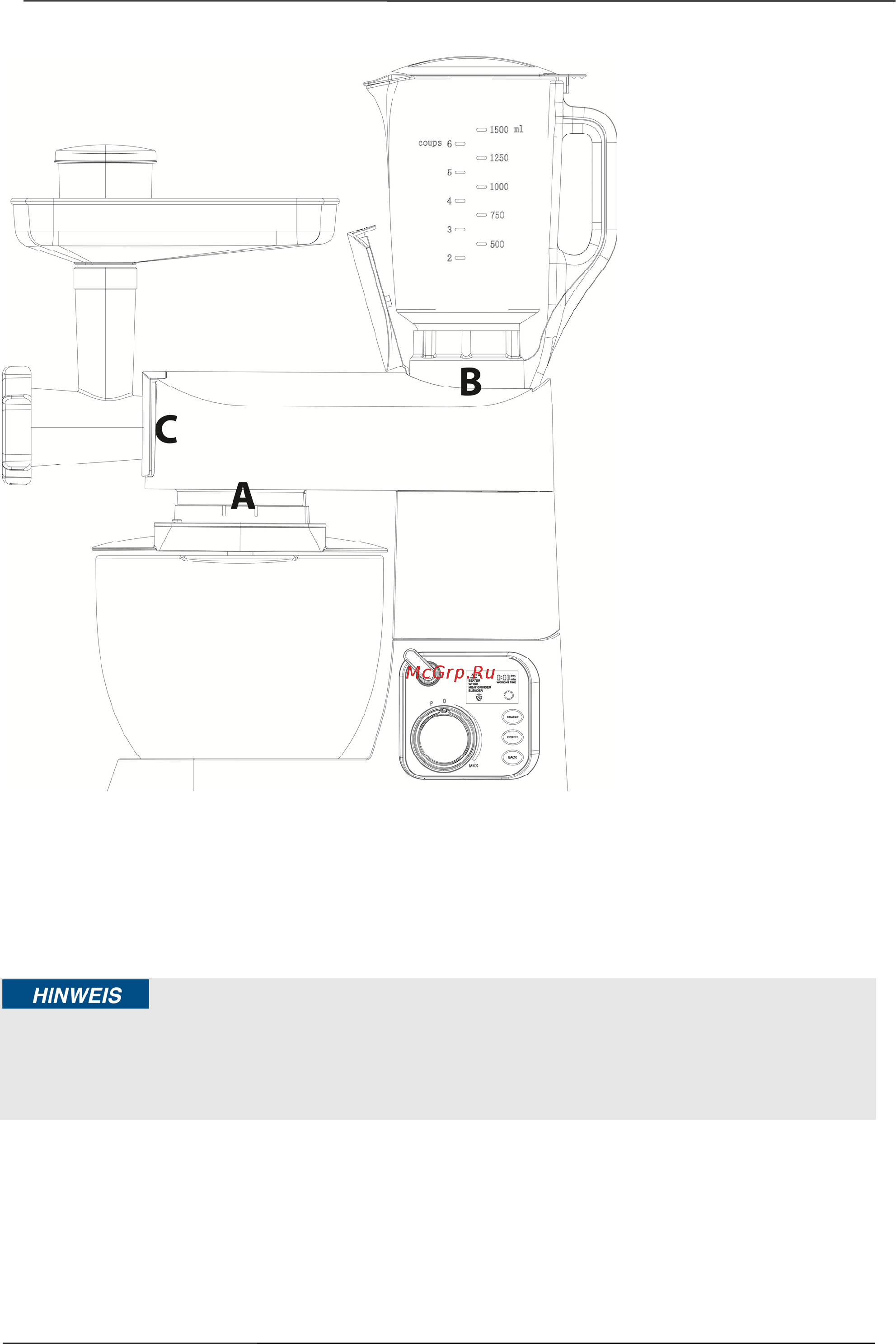 Caso KM1200 Chef [21/169] Übersicht