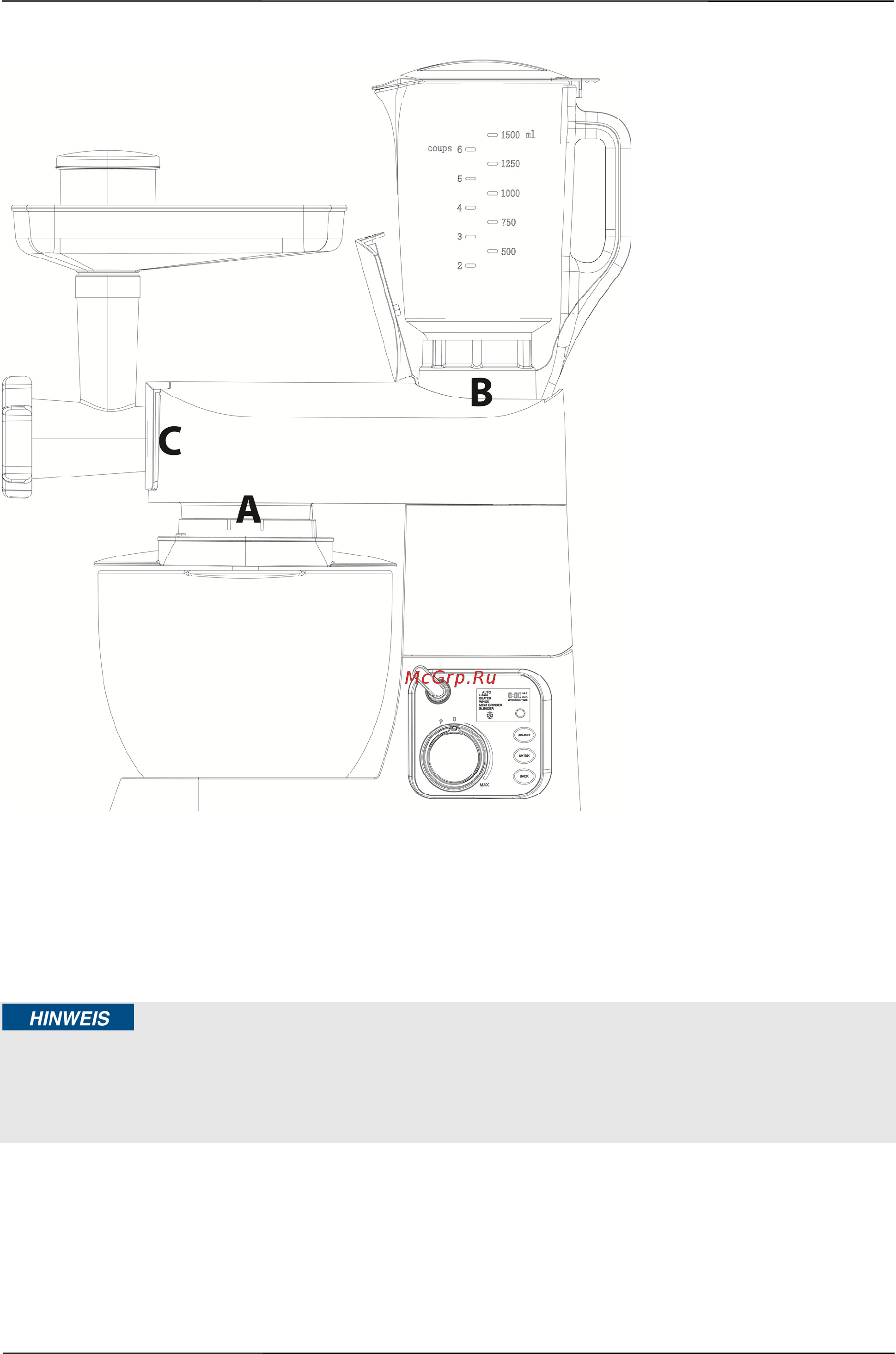 Caso KM1200 Chef [47/169] Please note