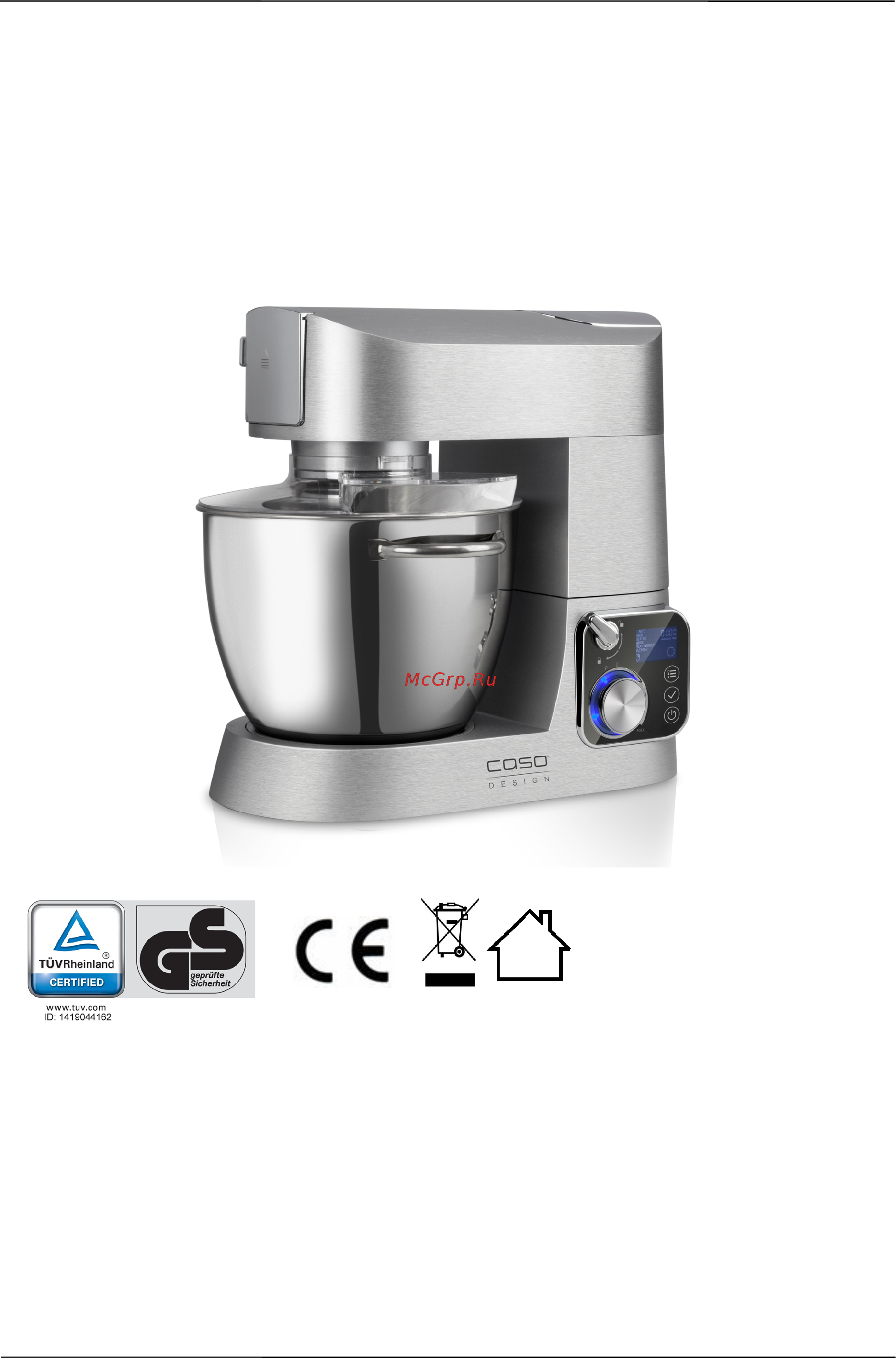 Caso KM1200 Chef [62/169] Mode d emploi