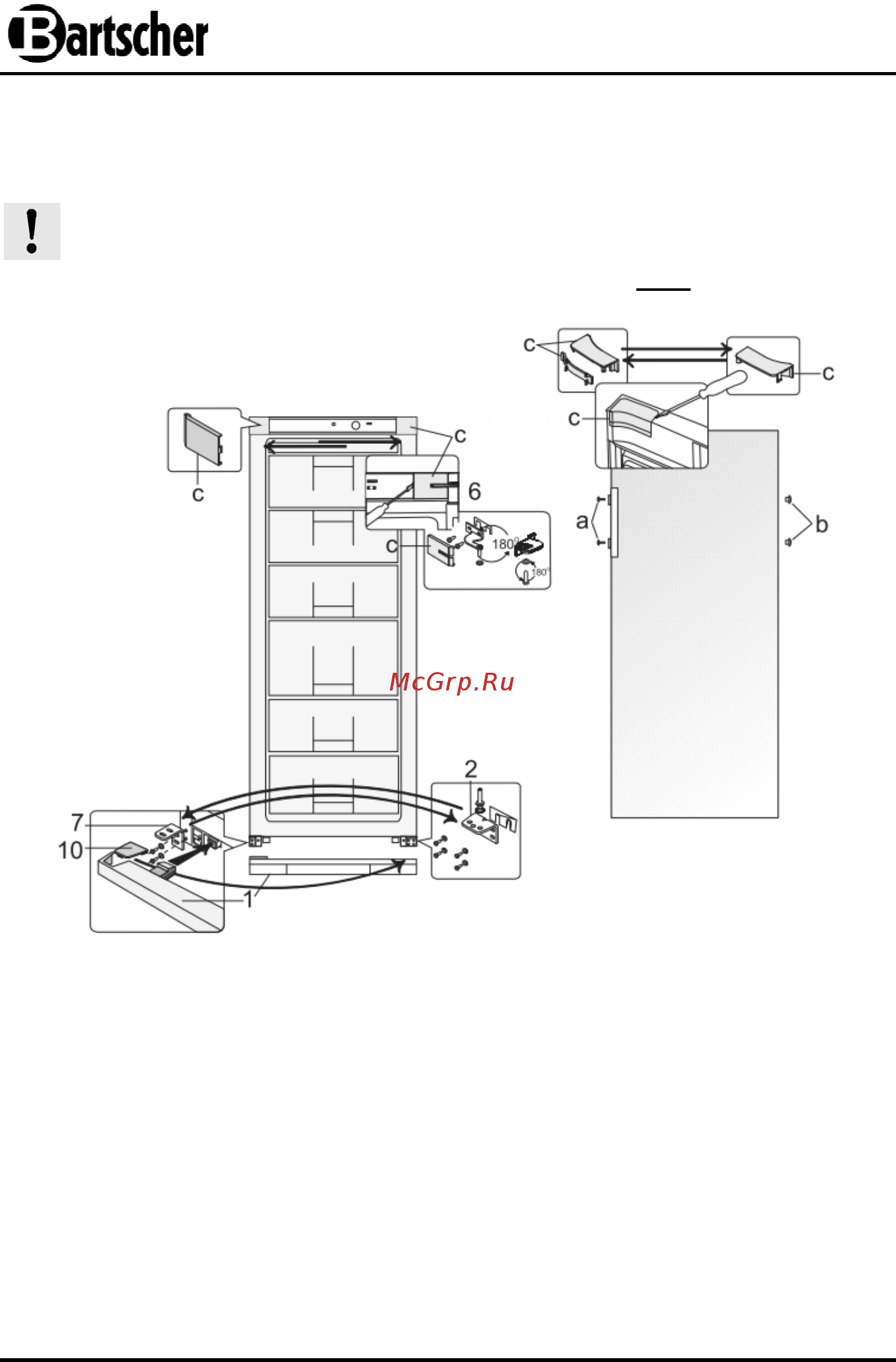 Bartscher 200 L [14/102] Achtung