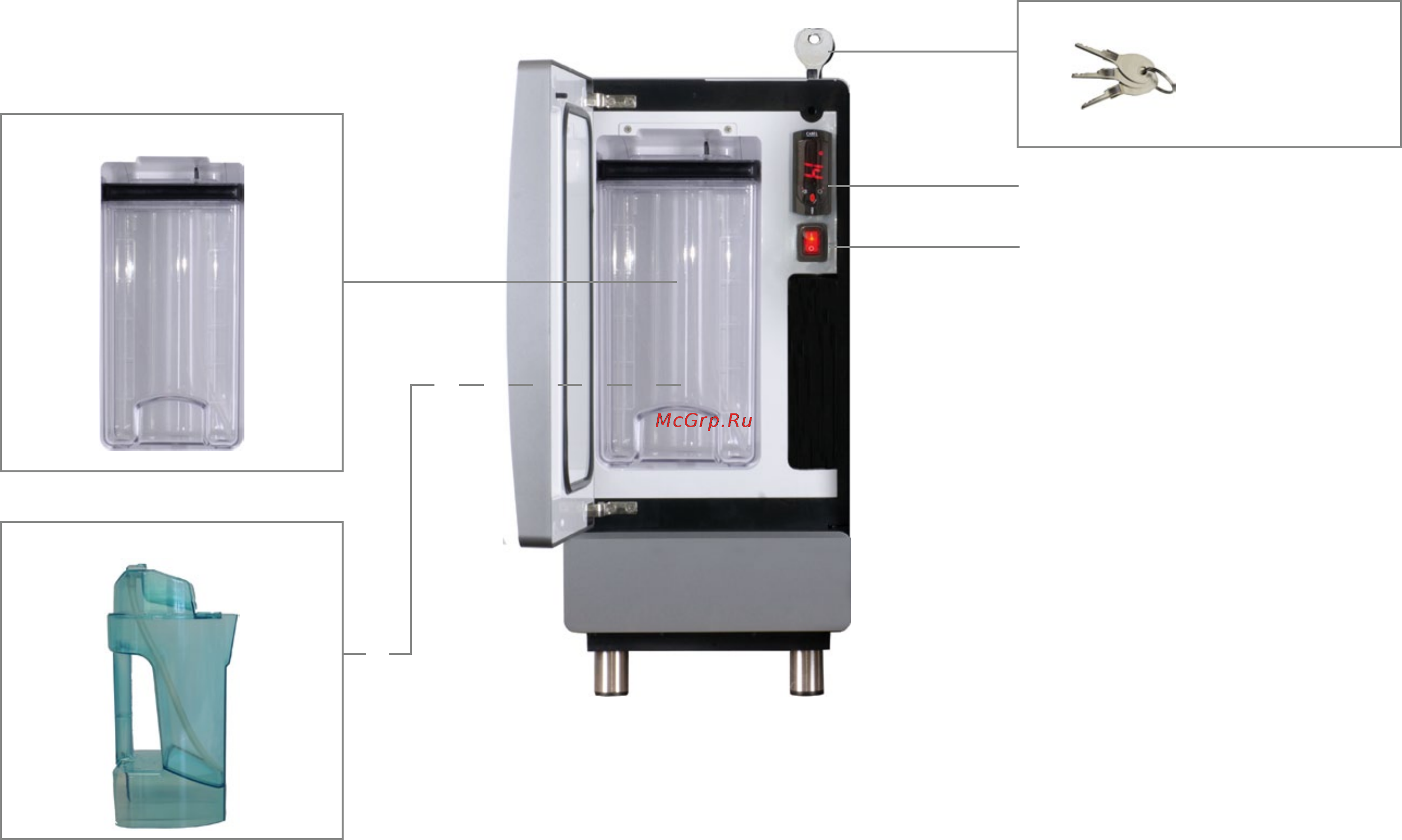 Franke A800 FM 1G H1 + SU05 (холодильник 5 л) [15/64] Компоненты блока охлаждения su05