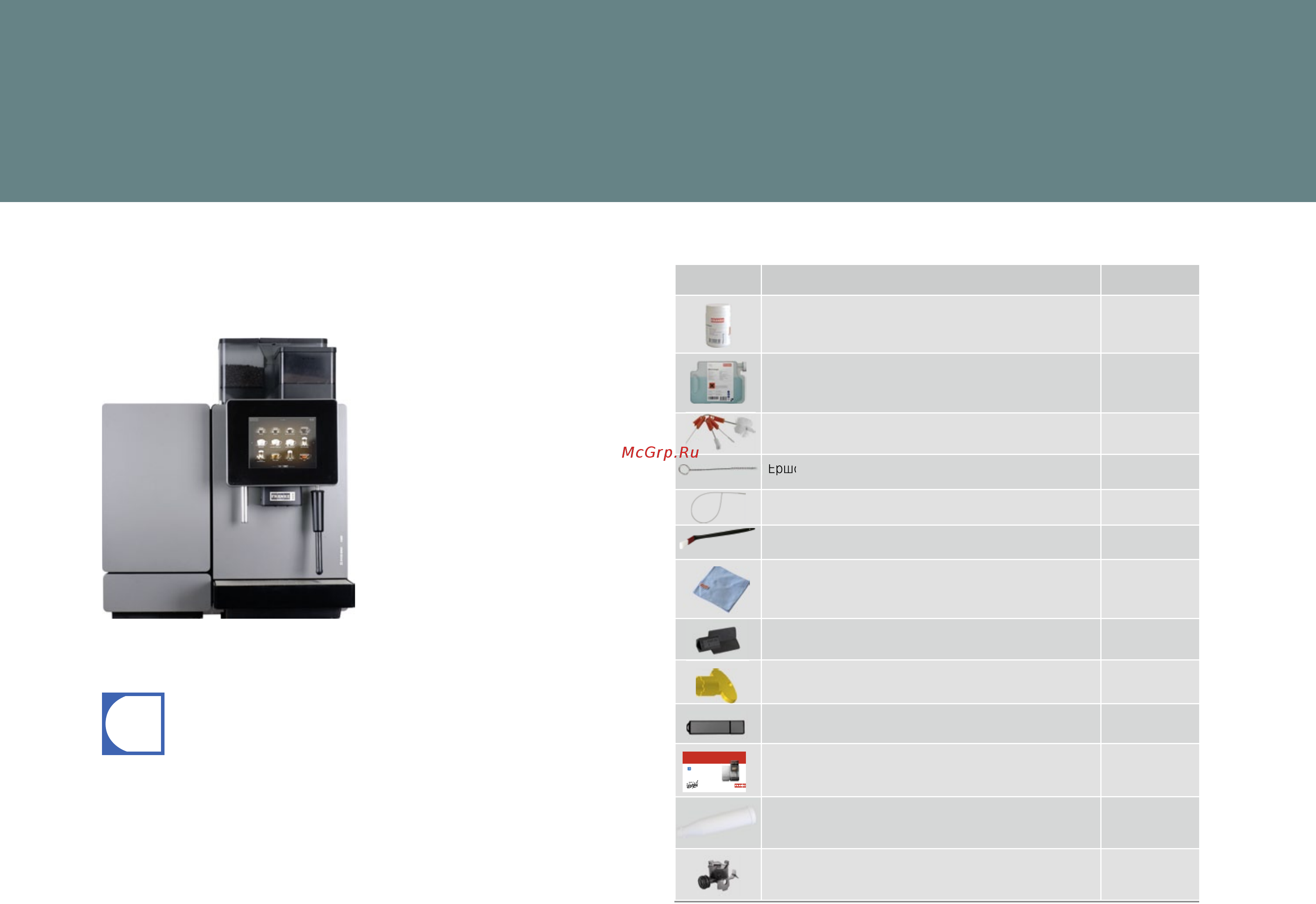 Franke A600 FM EC 1G 1H + KE200 (холодильник) [11/64] Комплект поставки и идентификационные данные