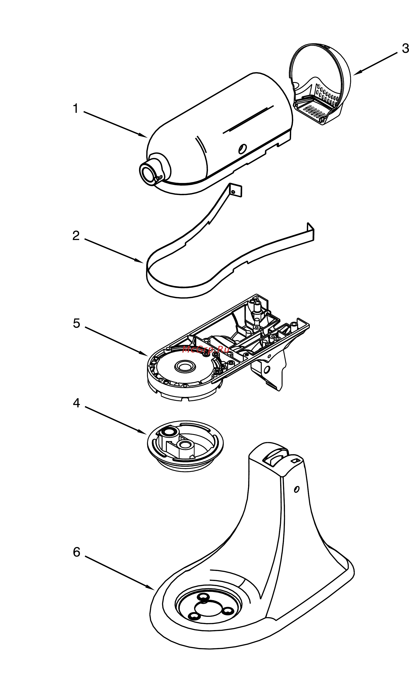 KitchenAid 5KSM175PSERI малиновый лед [2/9] Color variation parts