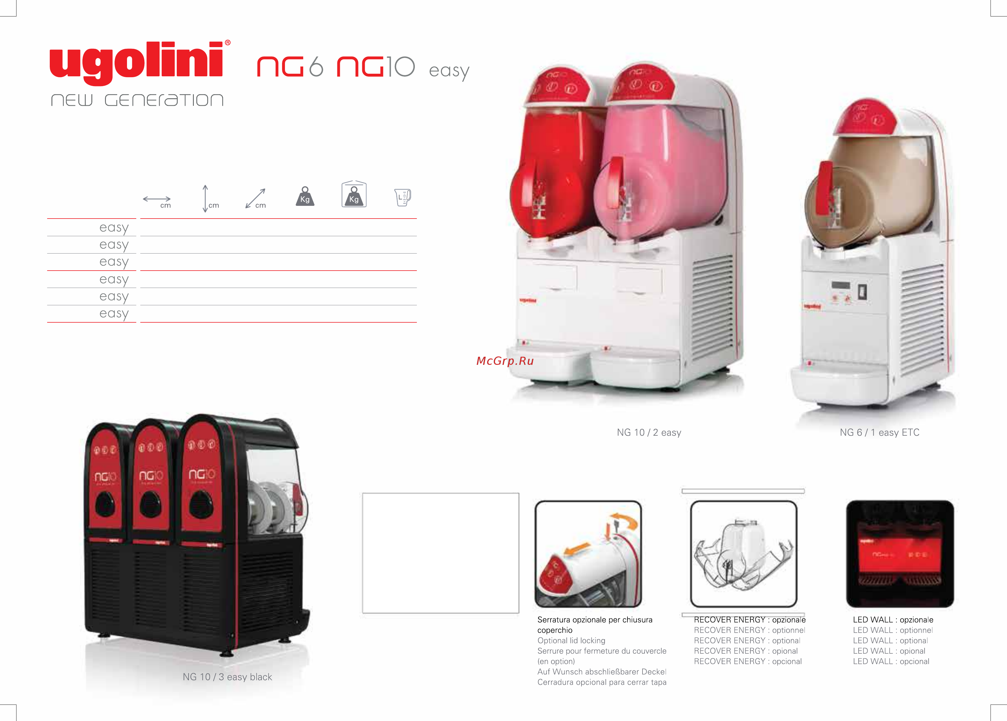 UGOLINI Quick-GEL Каталог оборудования UGOLINI (англ.) онлайн [10/36] 282225