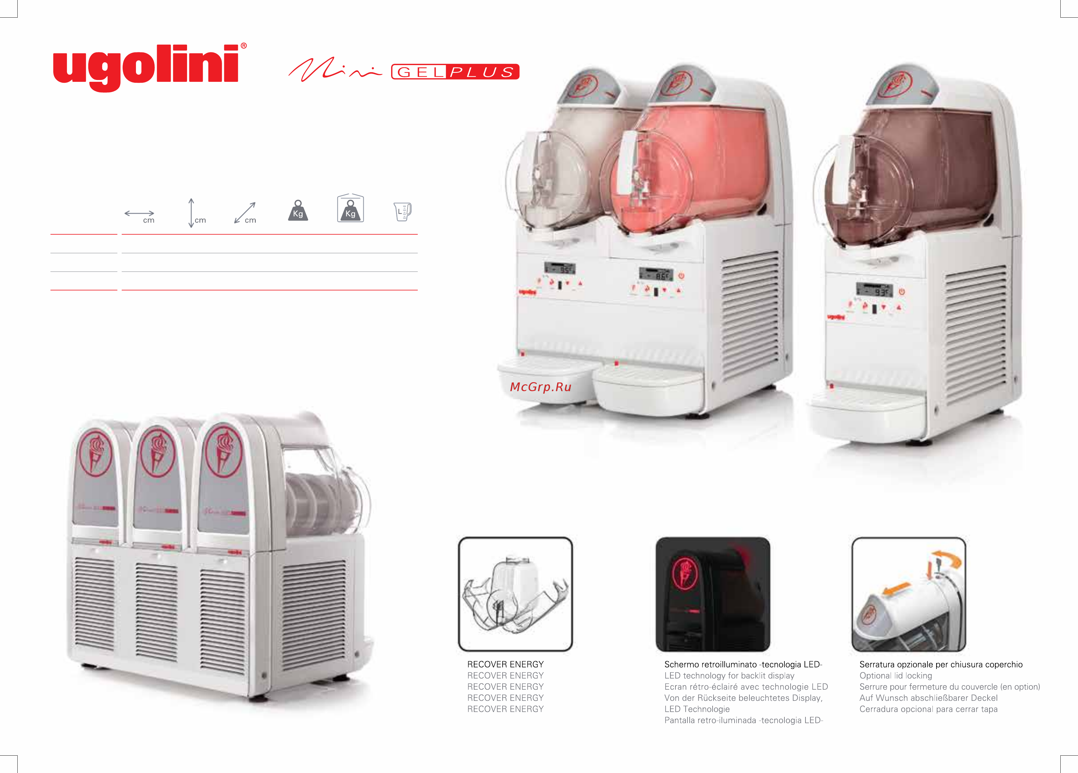 UGOLINI Quick-GEL Каталог оборудования UGOLINI (англ.) онлайн [6/36] 282225