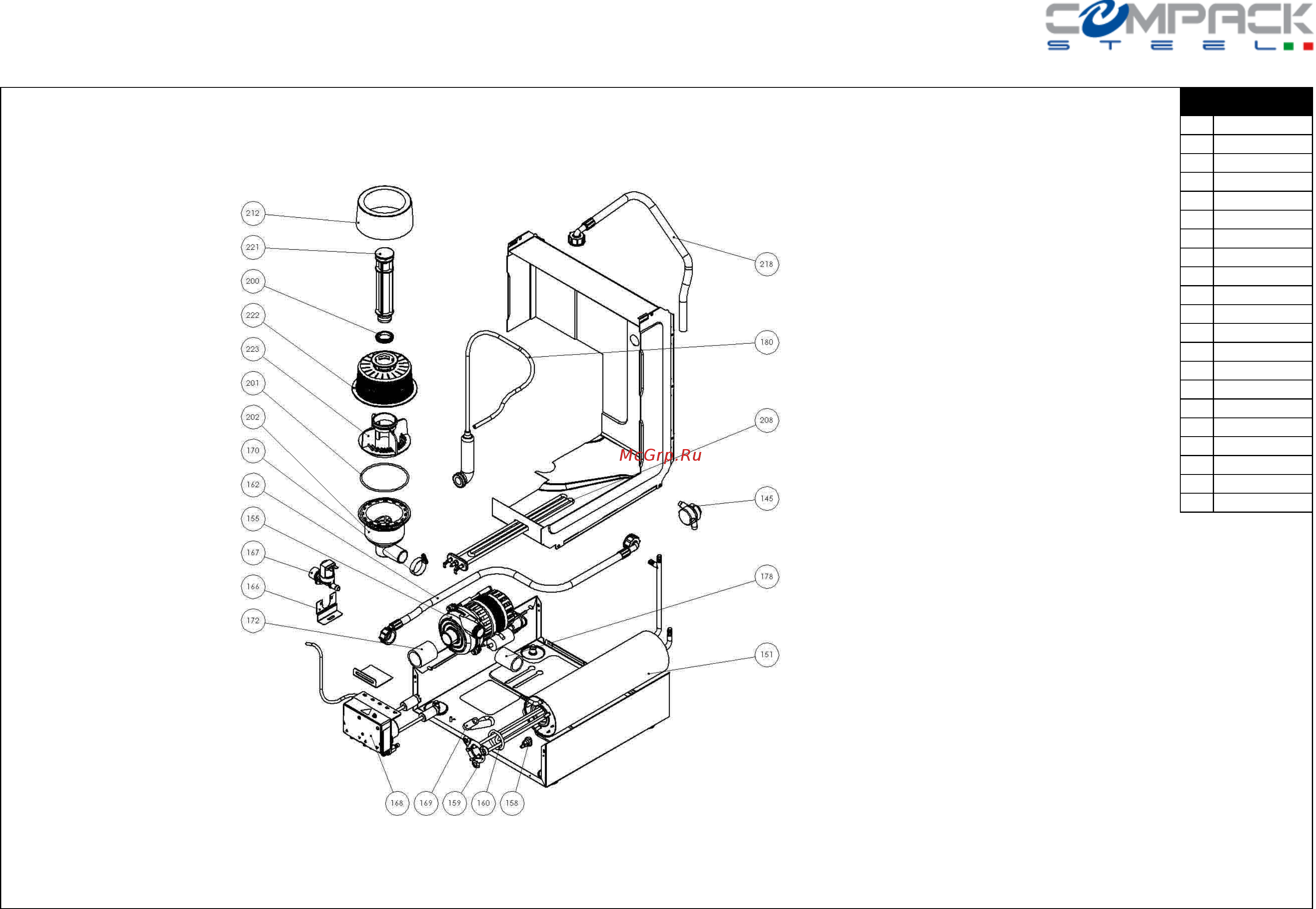Compack X28E [3/11] Lavabicchieri koral cesto quadro 40x40 electronic