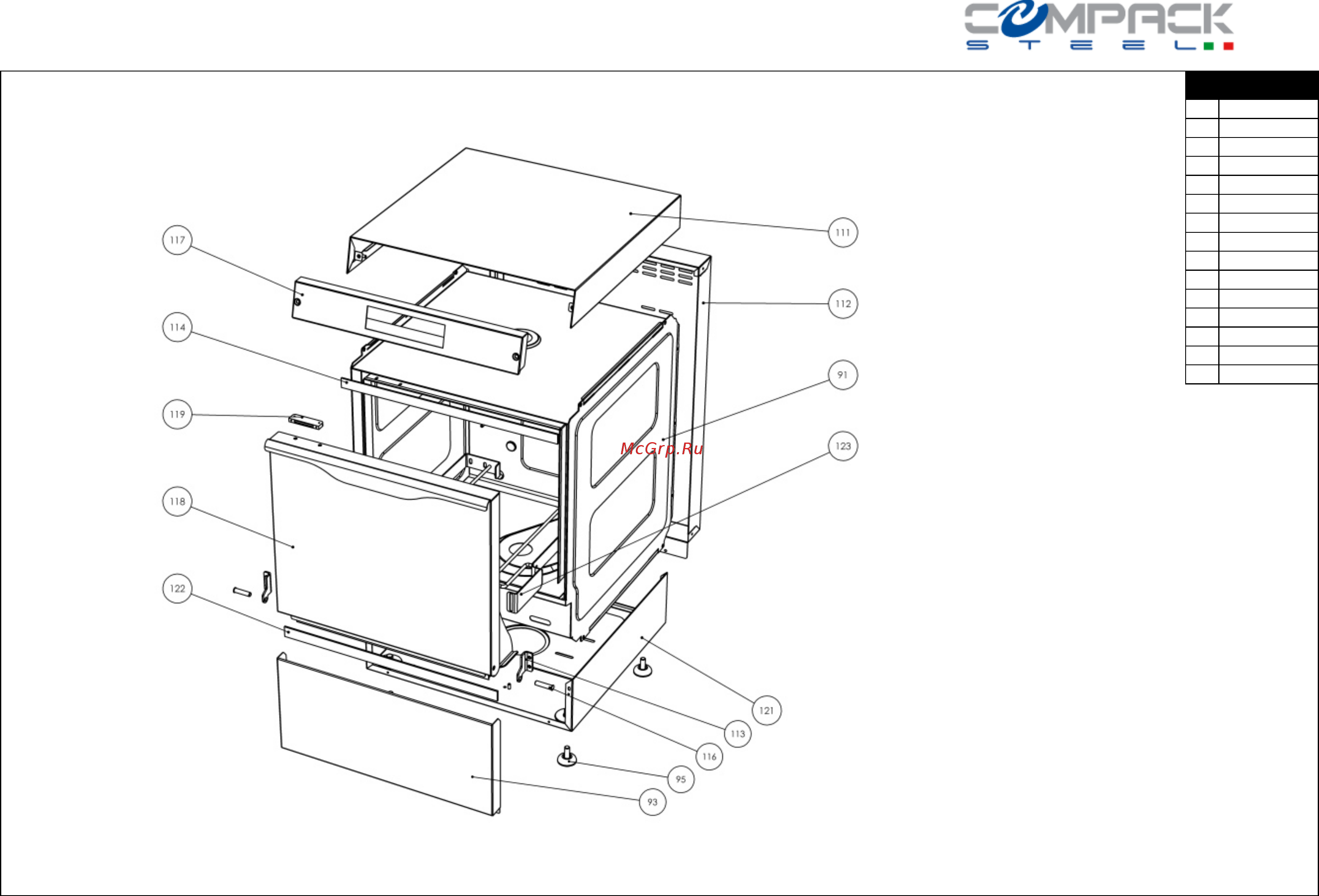 Compack X25E [2/11] Lavabicchieri koral cesto quadro 35x35 electronic