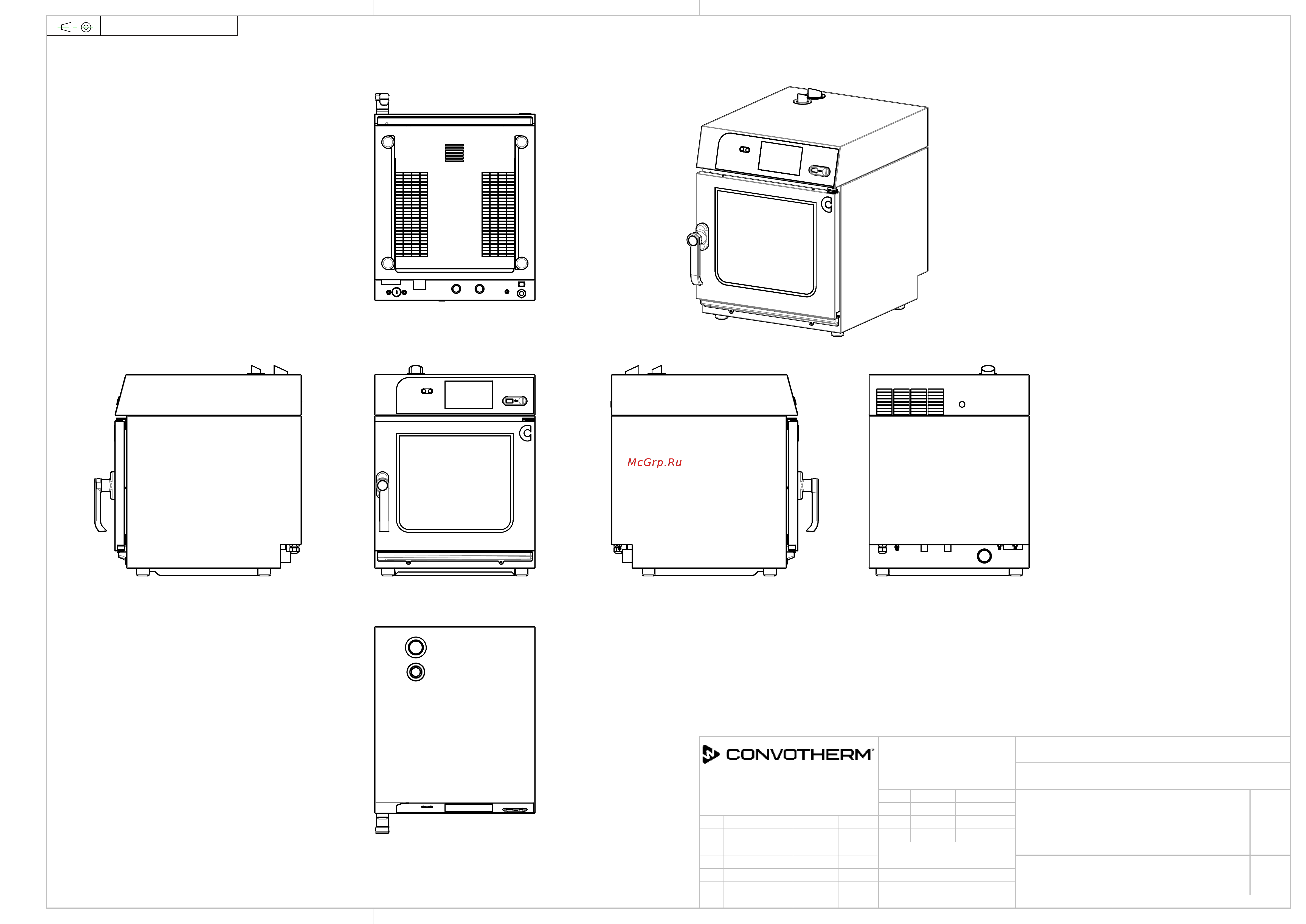 Convotherm Mini easyTouch 6.06 + [3/4] Ansichten 6 6 mini easytouch gerätetür rechtsanschlag views 6 6 mini easytouch right hinged unit door