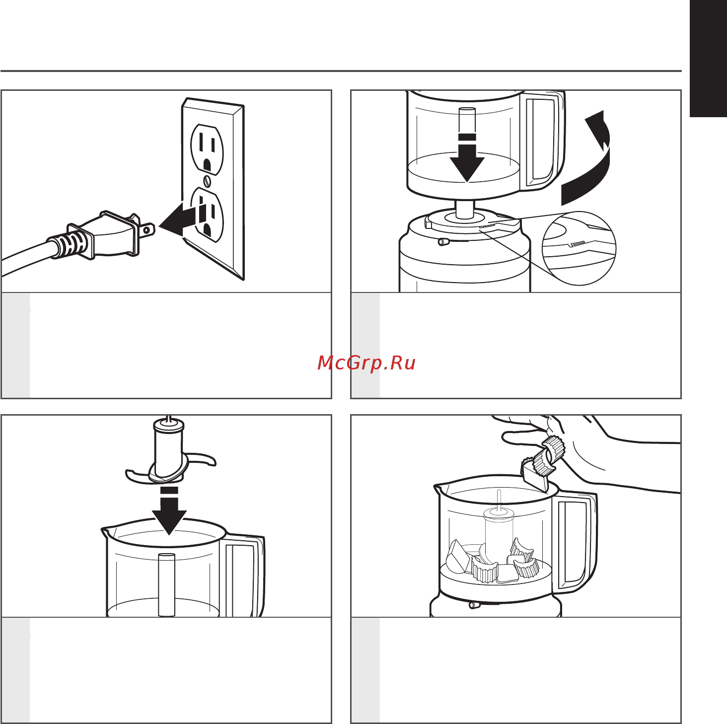 KitchenAid 5KFC3516EER красный [7/36] Using the mini food processor
