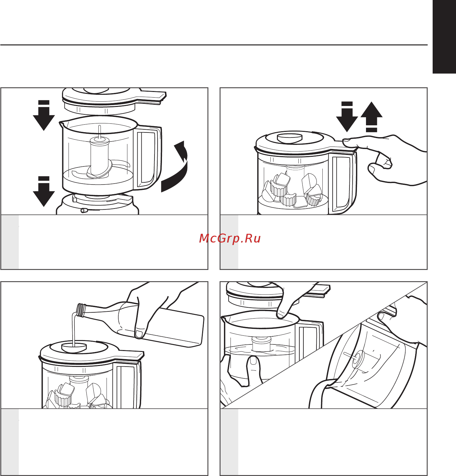 KitchenAid 5KFC3516EER красный [9/36] Using the mini food processor