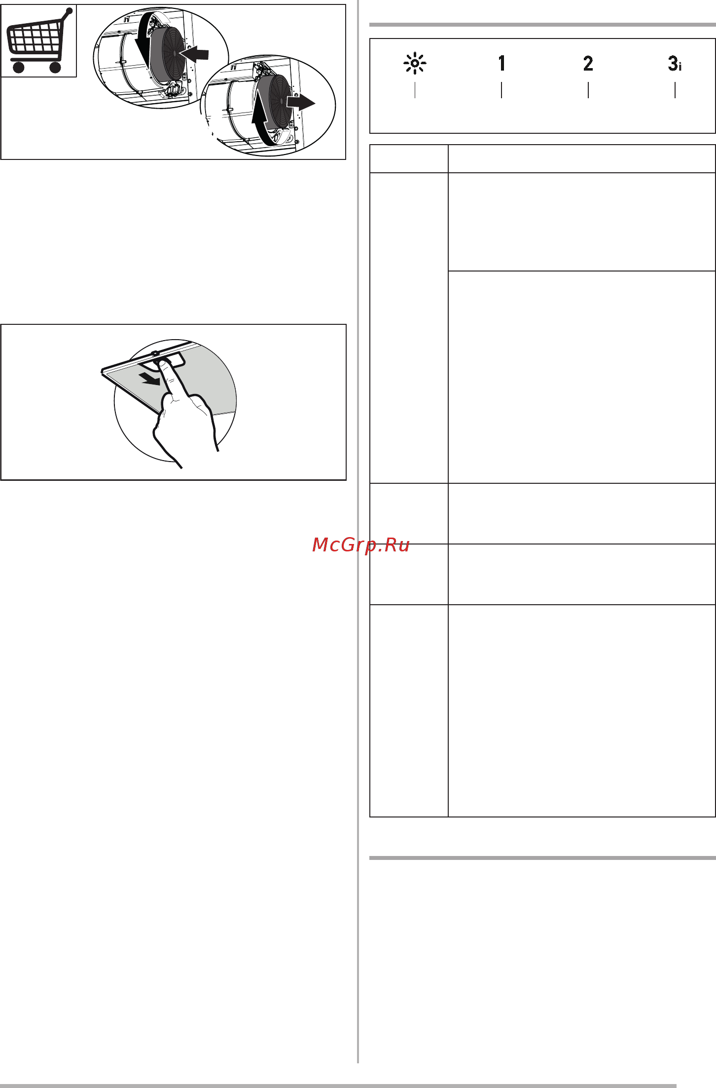 Faber GLAM-LIGHT EV8P DG/LG A80 (110.0456.119) [11/96] Commandes