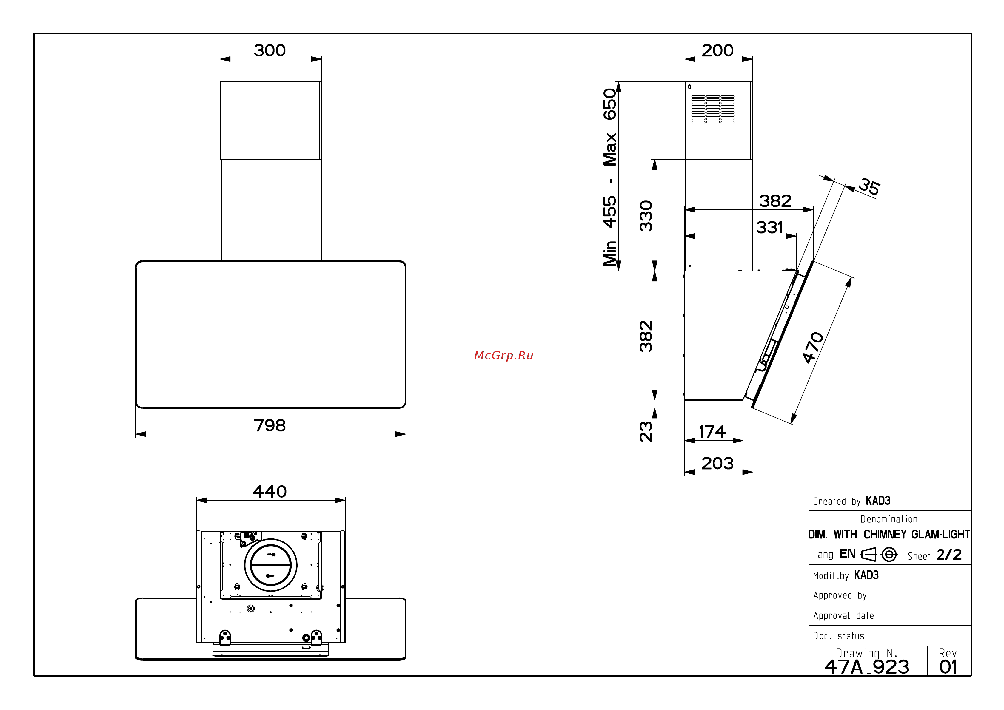 Faber GLAM-LIGHT EV8P DG/LG A80 (110.0456.119) Схема онлайн [2/2] 281804