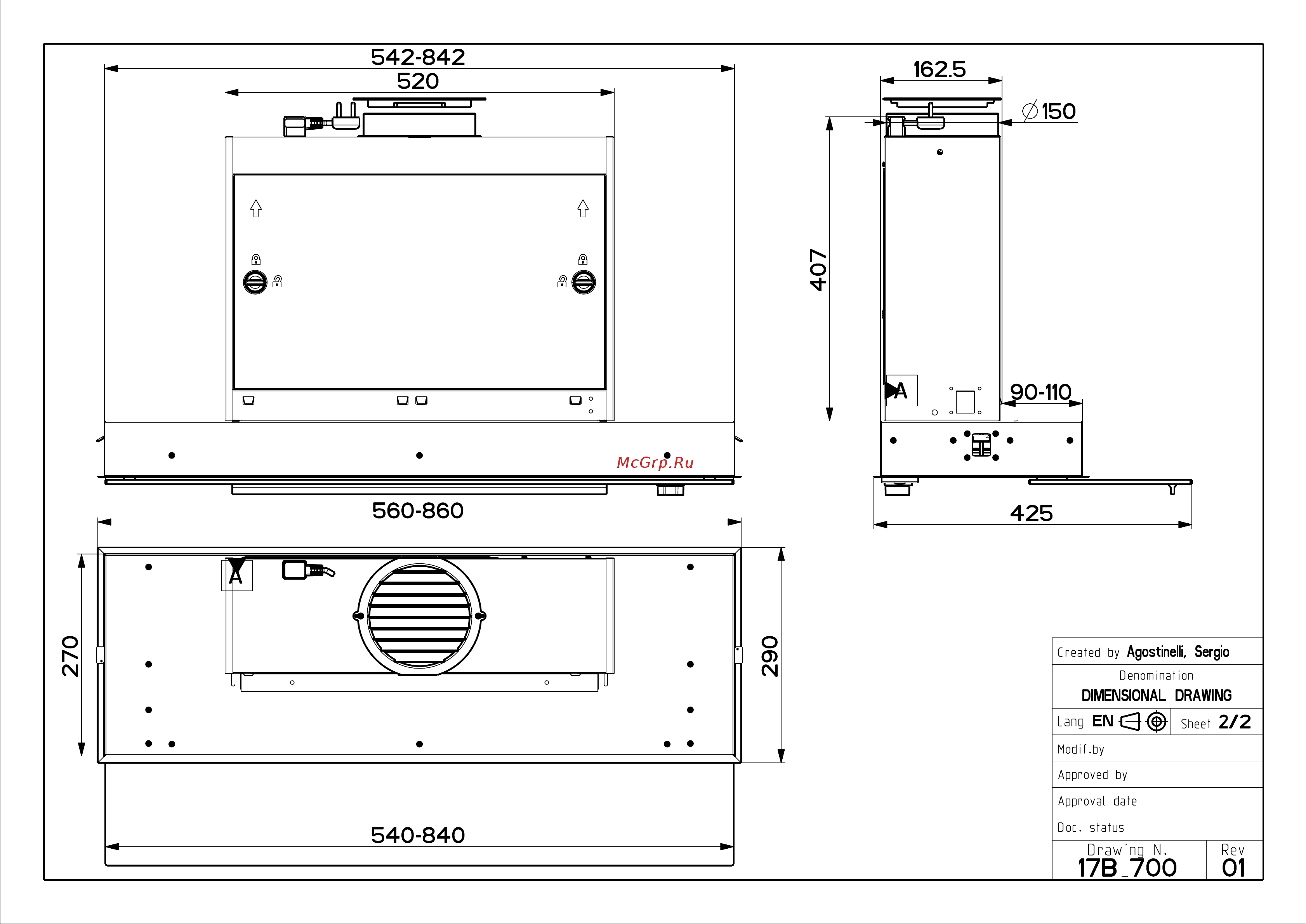 Faber SWIFT X/WH A60 (110.0456.275) Схема онлайн [2/2] 281814