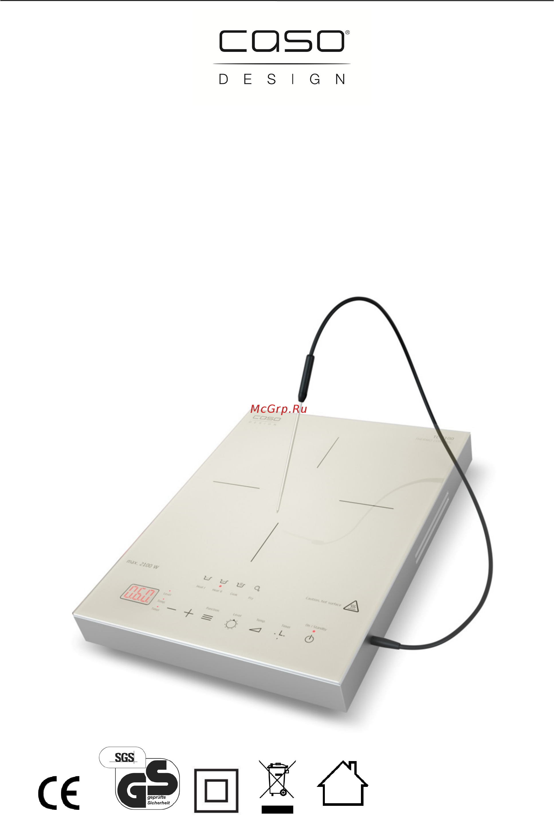 Caso TC 2100 Thermo Control Инструкция по эксплуатации онлайн