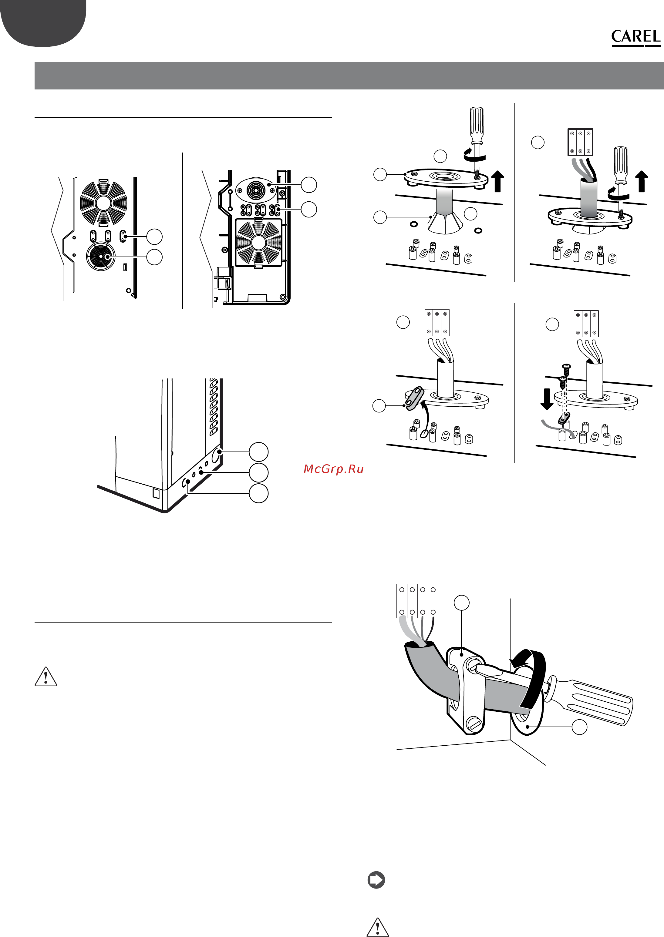 Carel UR002HD103 [18/88] Электрические соединения