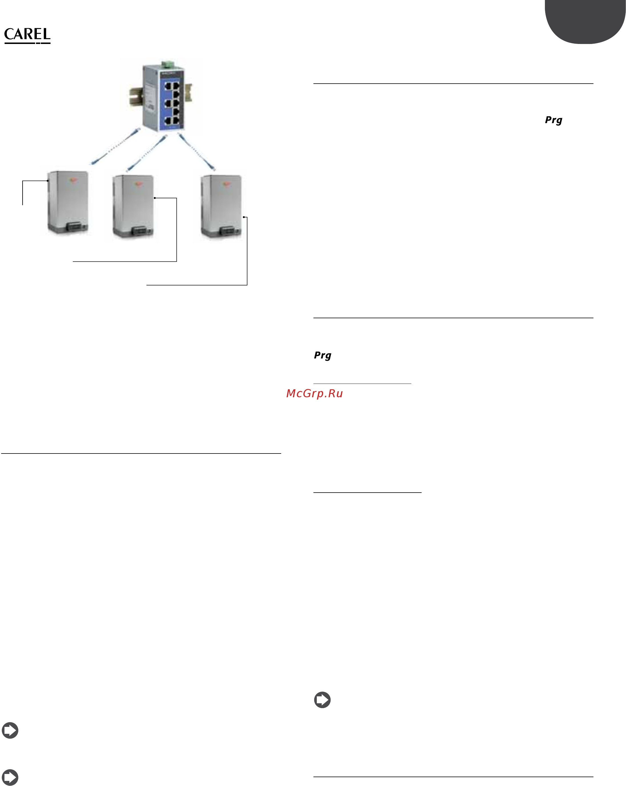 Carel UR002HD103 [43/88] Настройки конфигурации схемы ведущий ведомый