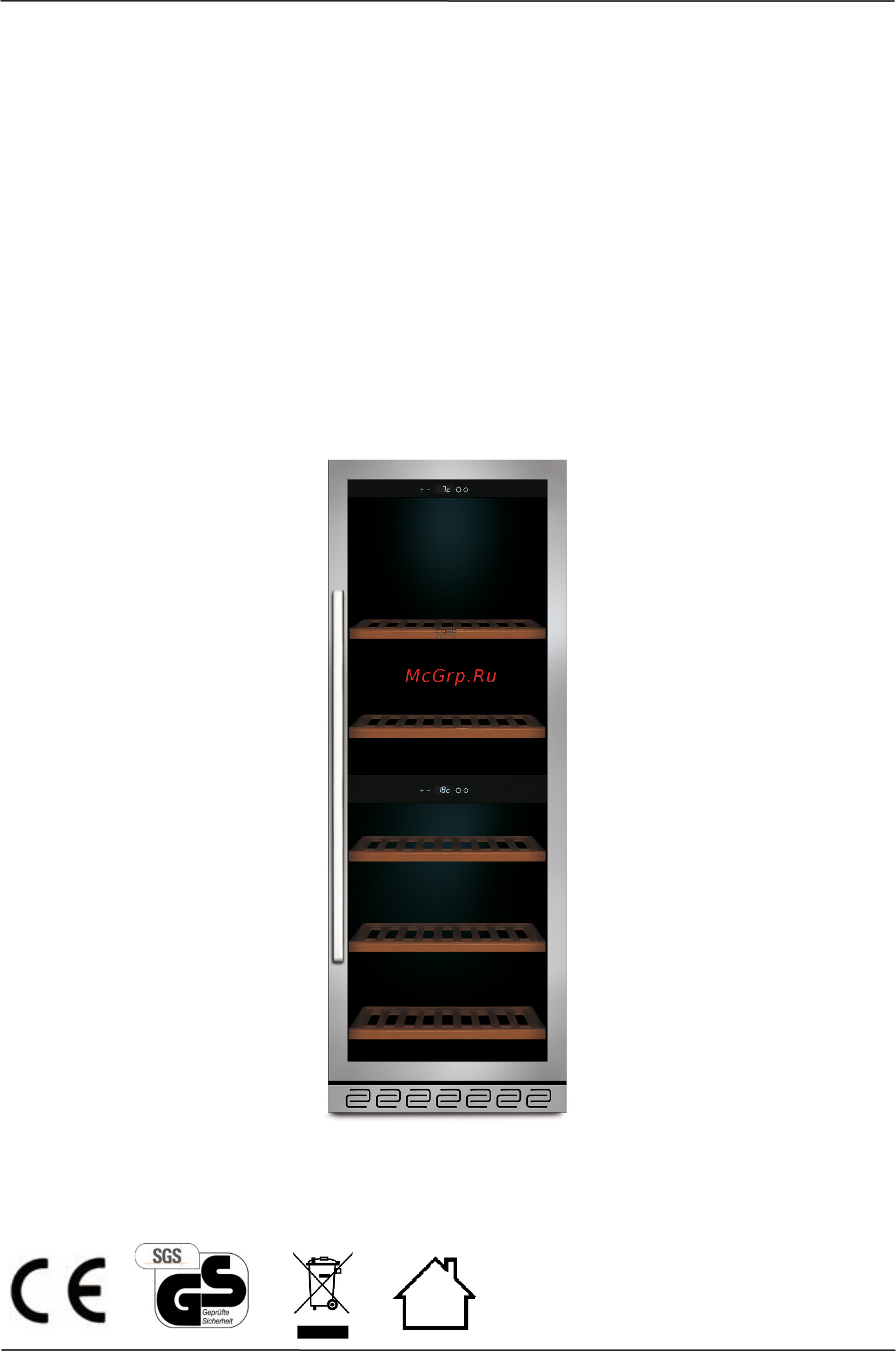 Caso WineChef Pro 126 [87/101] Originele gebruiksaanwijzing