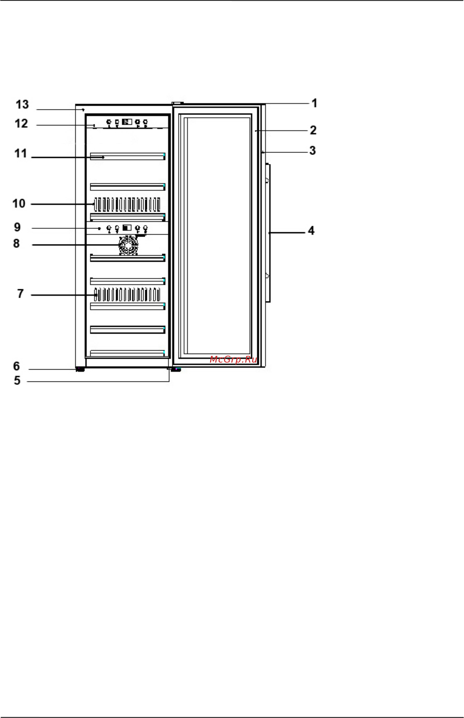 Caso WineComfort 1260 Smart [18/98] Aufbau und funktion