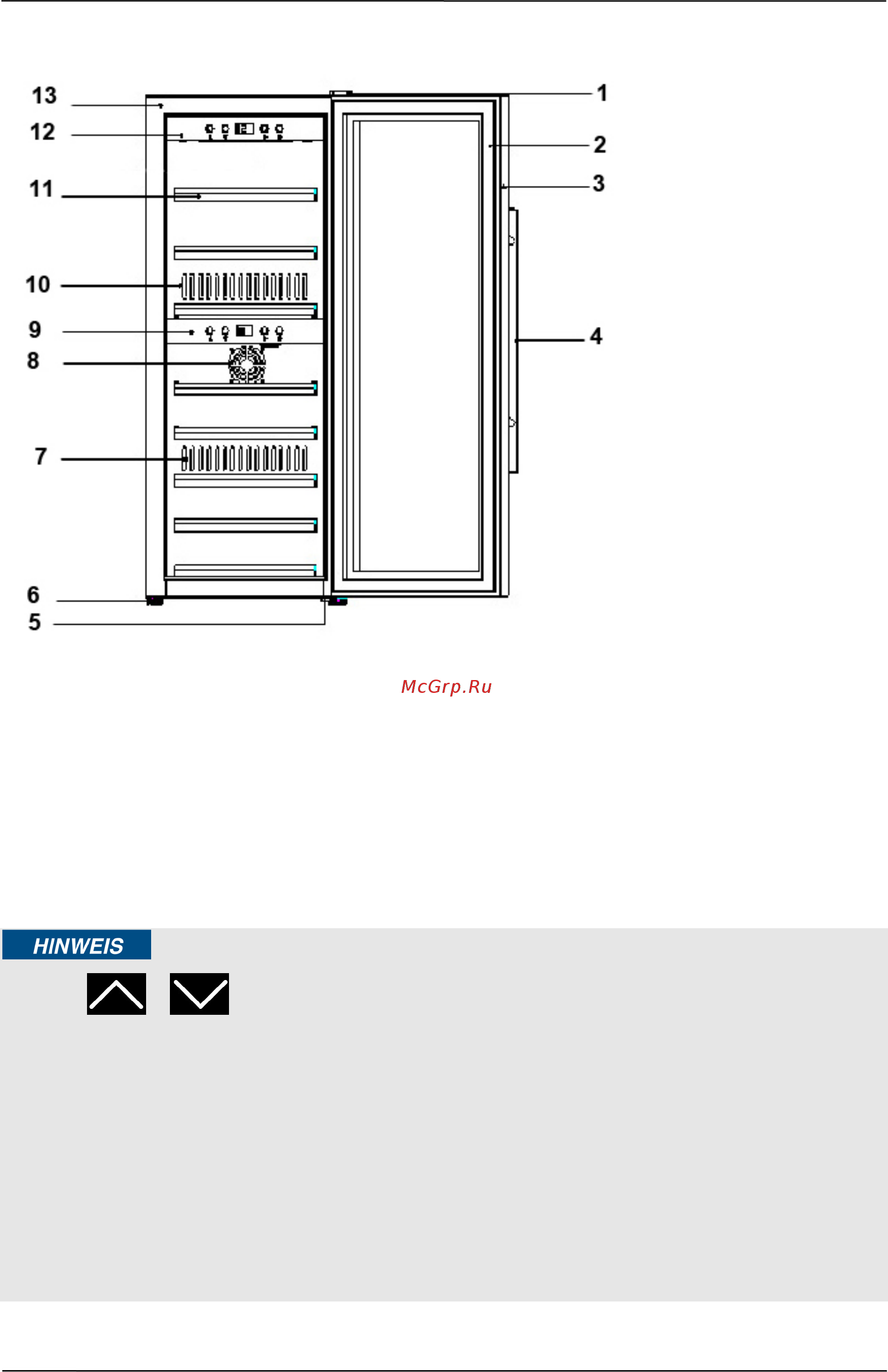 Caso WineComfort 1260 Smart [62/98] Indicazione